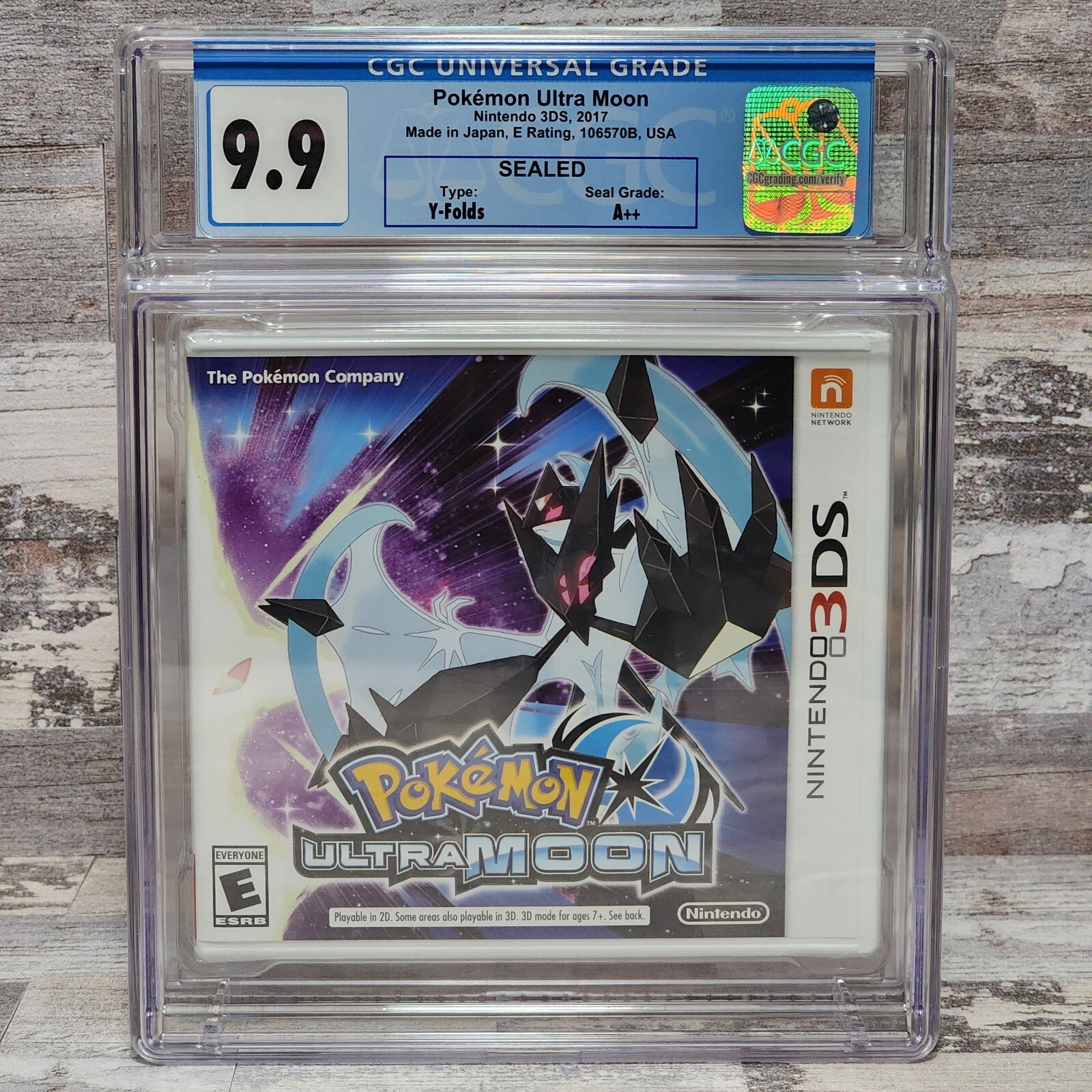 Pokemon Ultra Moon – Nintendo 3DS CGC Graded 9.9 A++ Sealed New MINT!