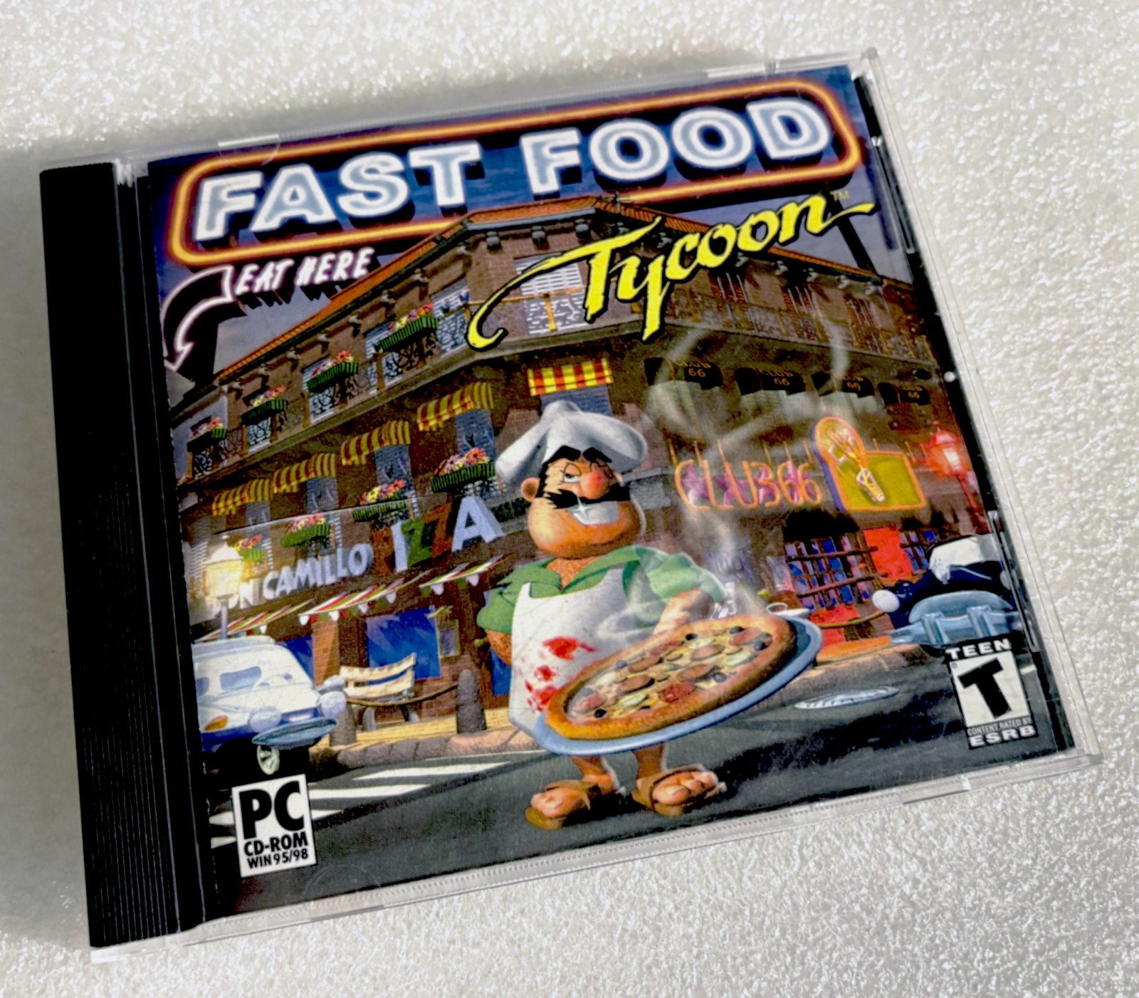 Fast Food Tycoon, Windows 95/98 PC CD-ROM Activision, Restaurant Sim, Complete*