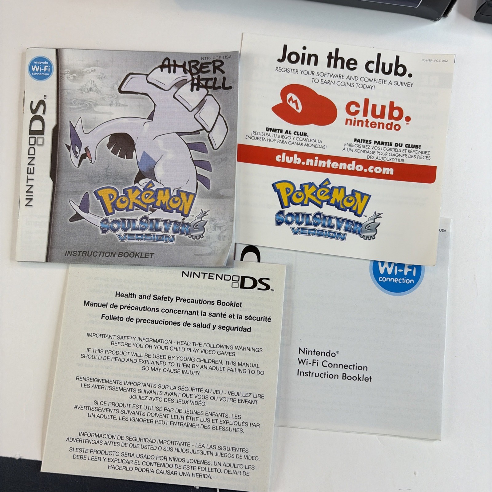 Pokemon SoulSilver Version DS Complete Big Box With Pokewalker Authentic Tested!