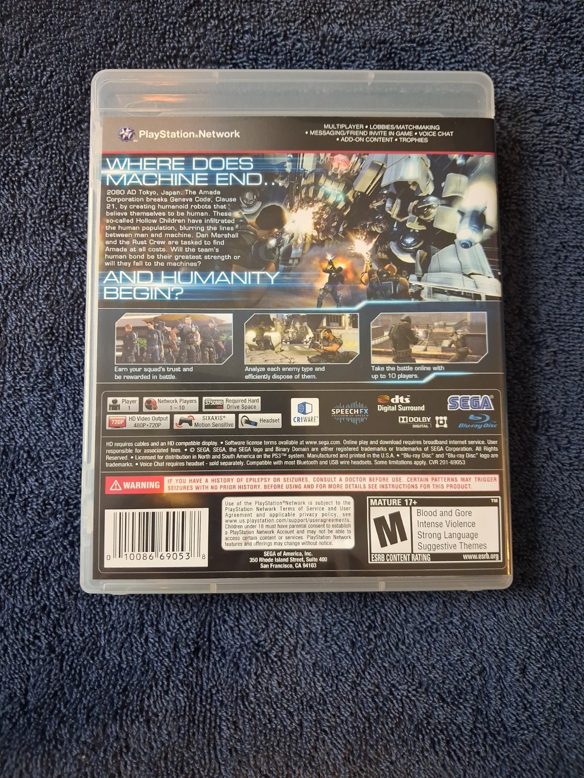 Binary Domain (Sony PlayStation 3, 2012)