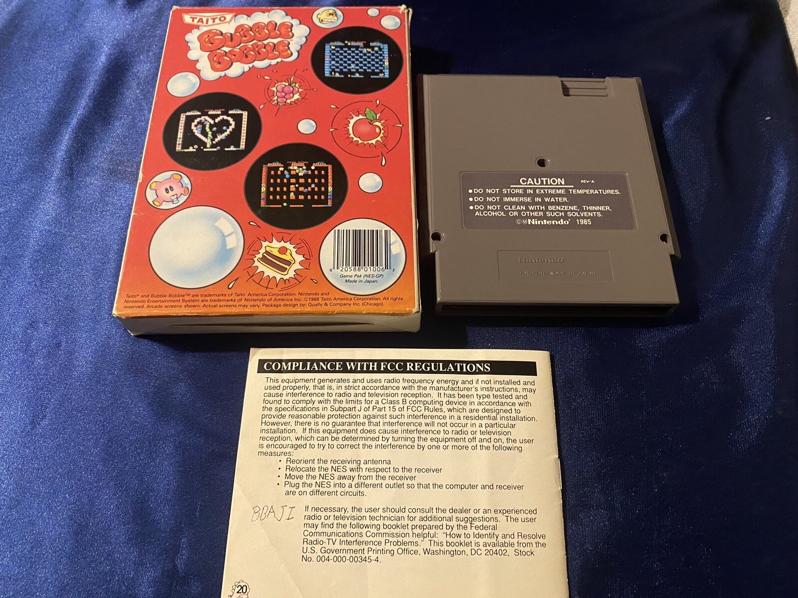 Bubble Bobble Nintendo NES CIB Complete w/ Manual