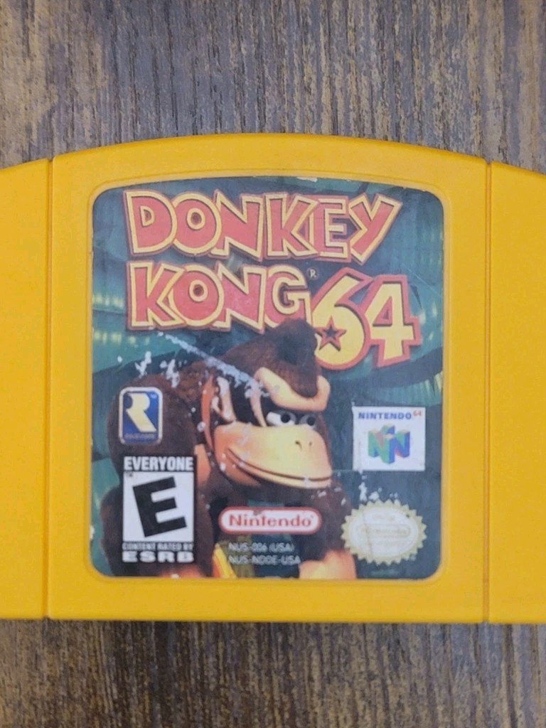 Nintendo Donkey Kong 64 Nintendo 64 N64 Yellow Cartridge 1999 Donkey Kong