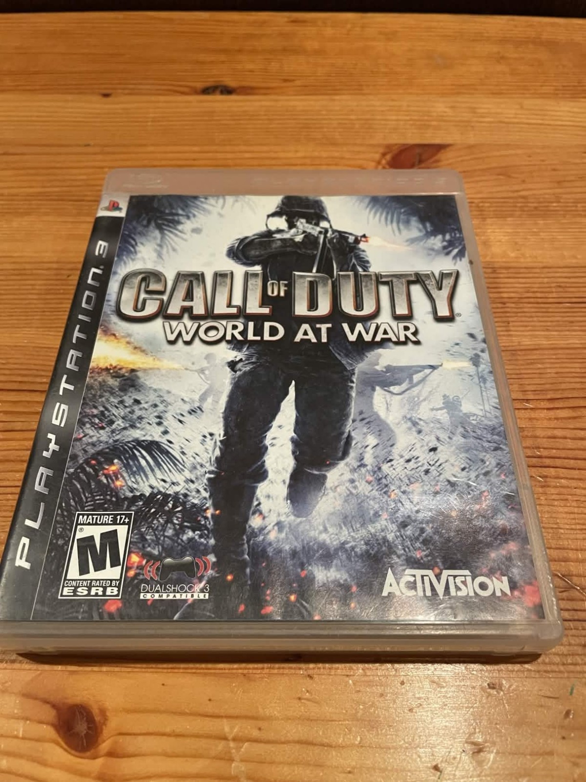 Call of Duty: World at War (Sony PlayStation 3, 2008) CIB, Scratched disc.