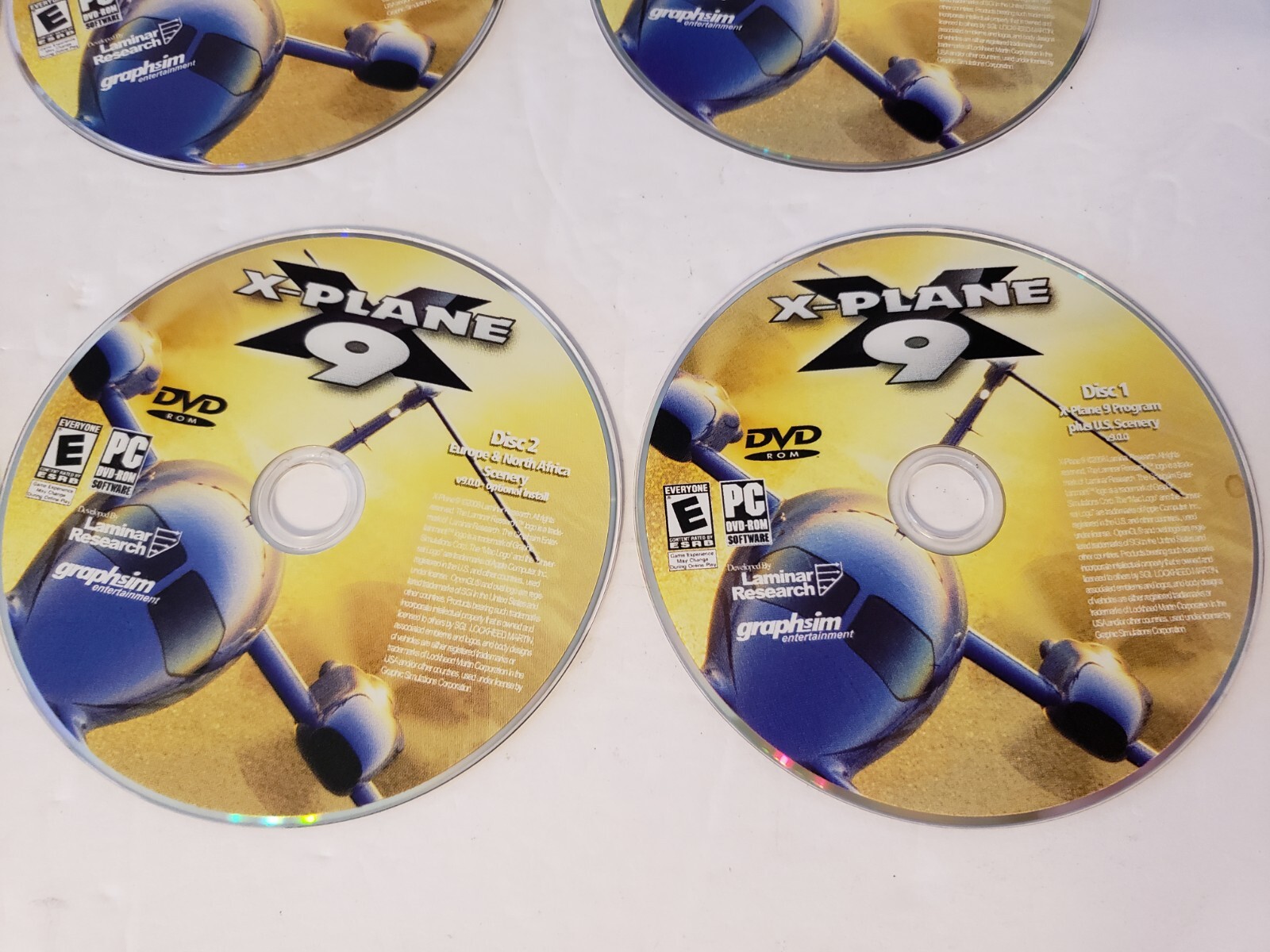 X-Plane 9 Fl8ght Simulation (PC Dvd Rom Software 2008) 6 Discs