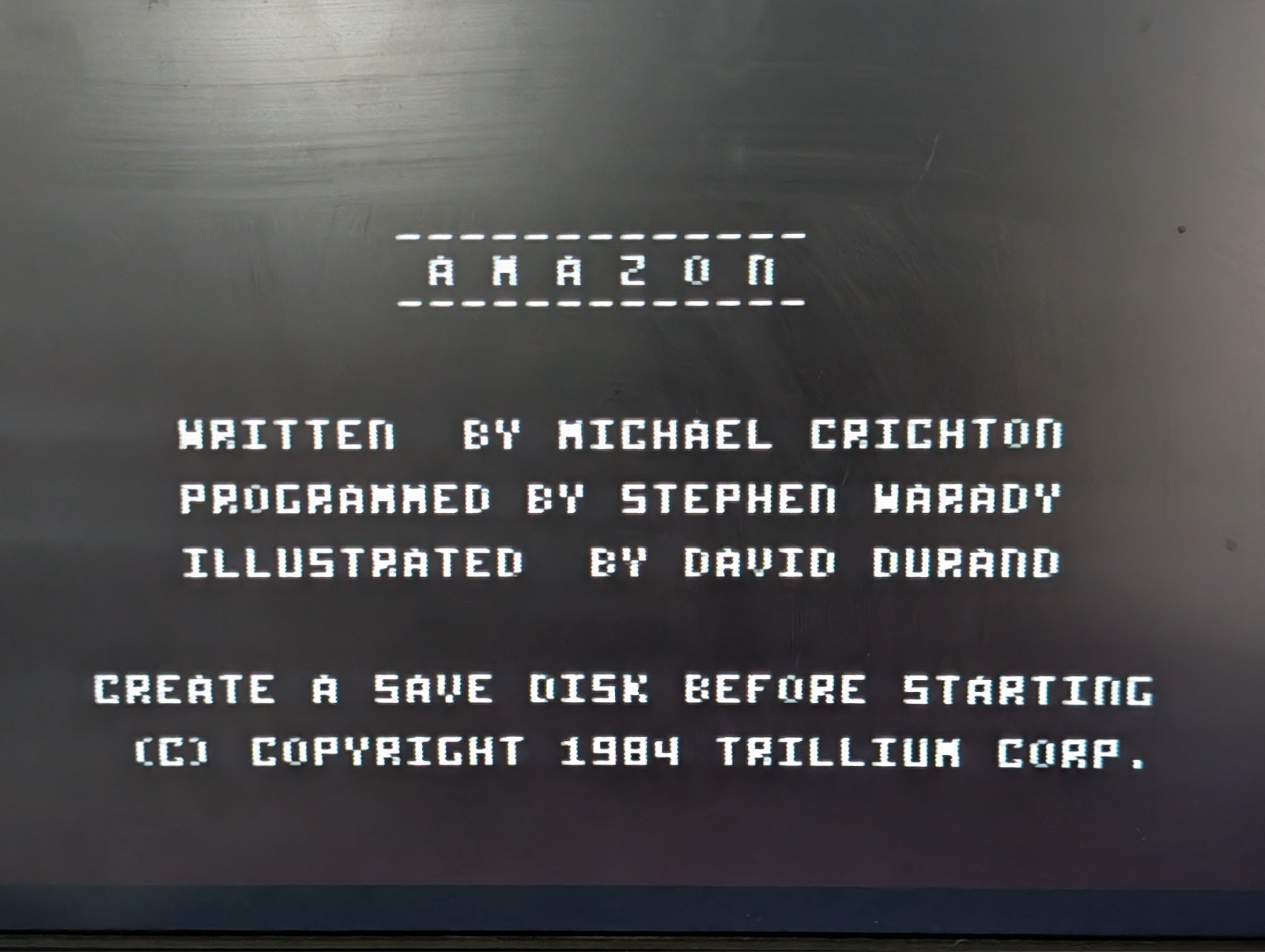 AMAZON by Michael Crichton – Commodore 64 C64/128 – Complete & Fully Tested!