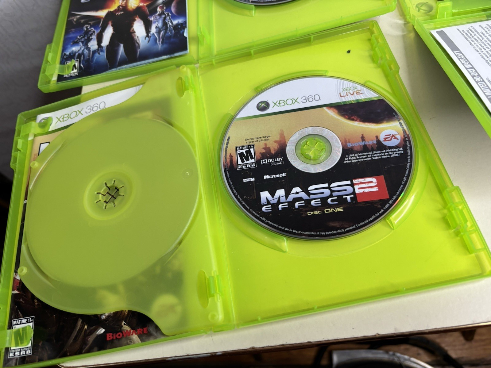 Lot Mass Effect 1 2 3 XBOX 360 CIB GC Case Disc Inserts