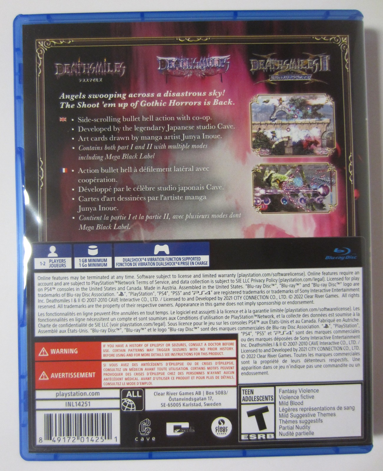 Deathsmiles I & II (Sony PlayStation 4) ESRB PS4 CIB Death Smiles 1 2