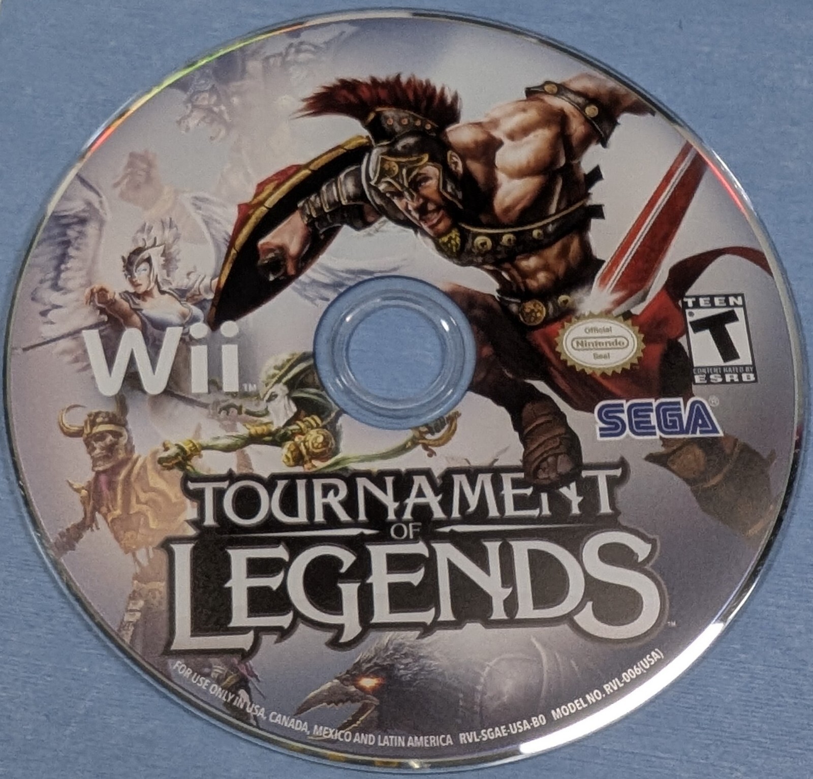 Tournament of Legends Nintendo Wii Tested and Working no manual