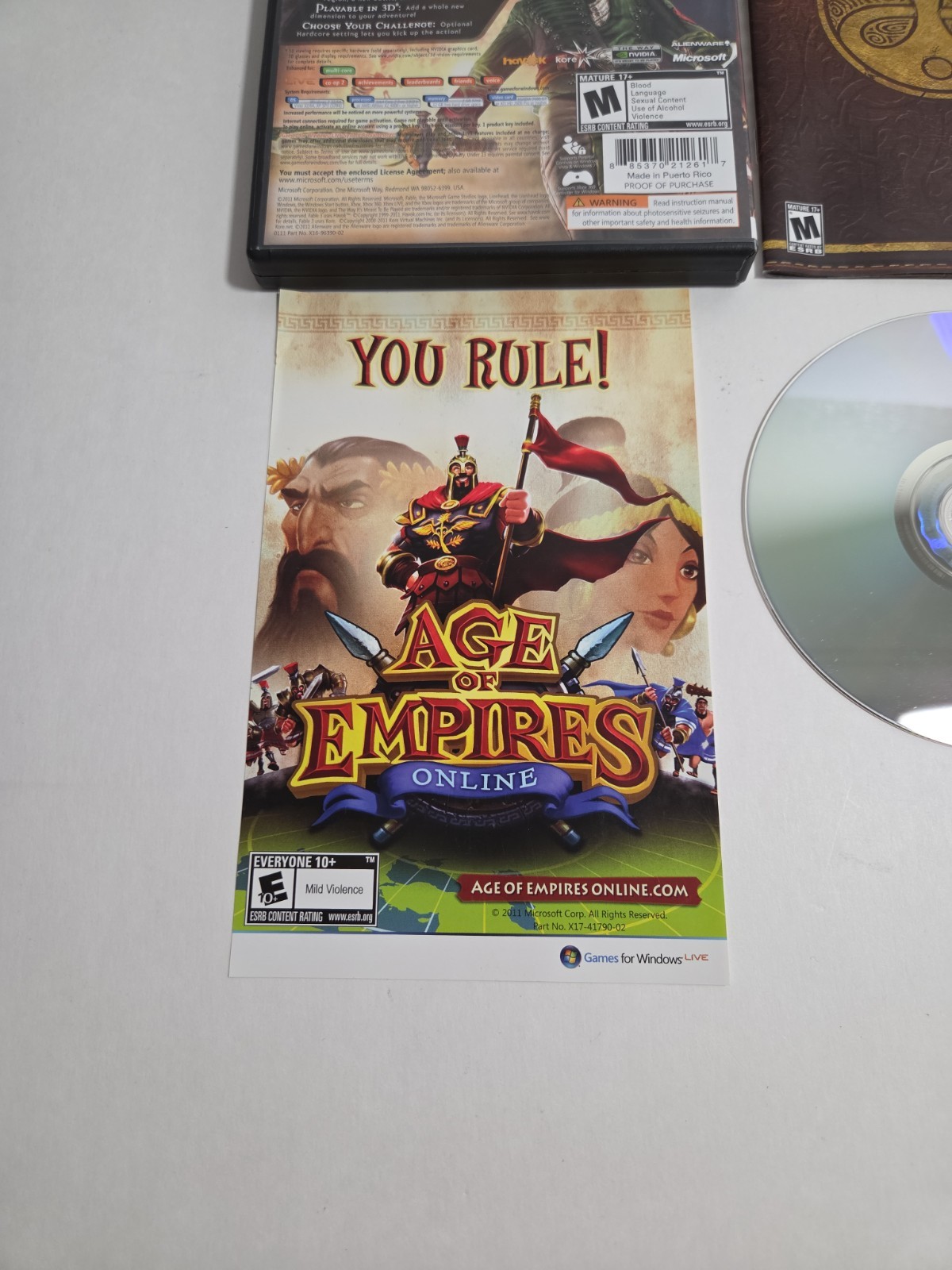 Fable III Microsoft Game Studios PC DVD For Windows Product Key Usage Unknown