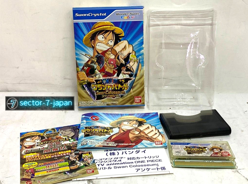 Bandai WonderSwan Color One Piece Grand Battle Swan Colosseum Cartridge Boxed JP