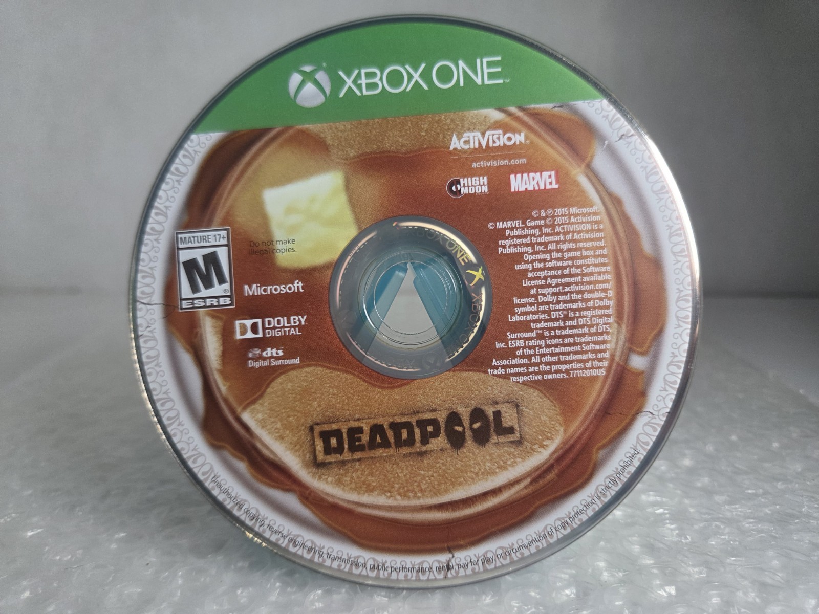 Deadpool Microsoft Xbox One 2015 Complete In Box CIB Tested Marvel High Moon OEM