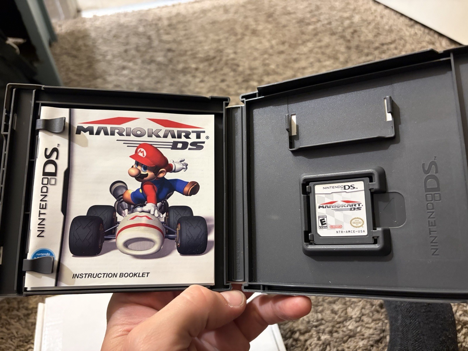Mario Kart DS (Nintendo DS, 2005) CIB w/ Manual, Works+Clean