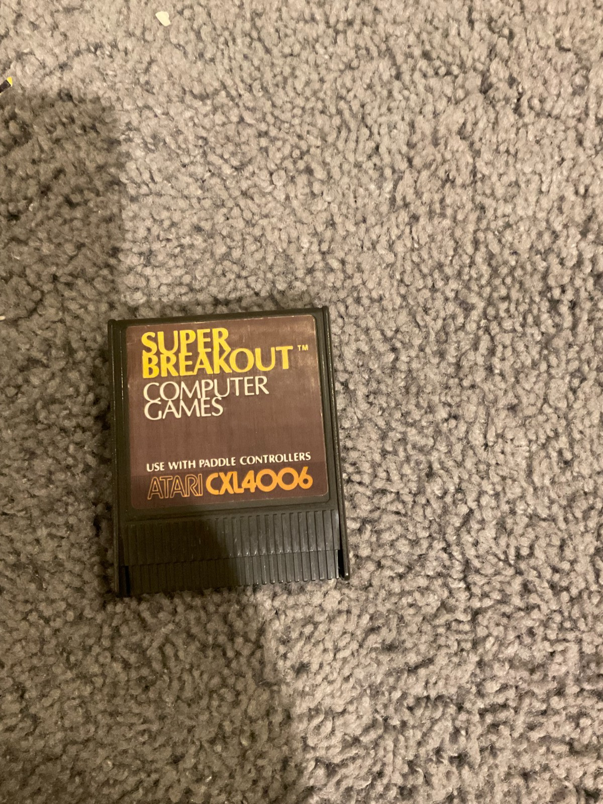Super Breakout (Atari 400/800, 1979) Cartridge and Manual