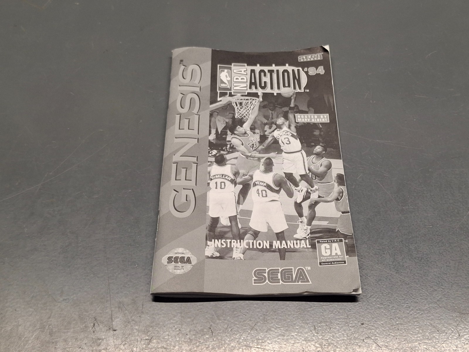 NBA Action ’94 (Sega Genesis, 1994) – CIB (Manual, Box, Game) – CLEANED & TESTED