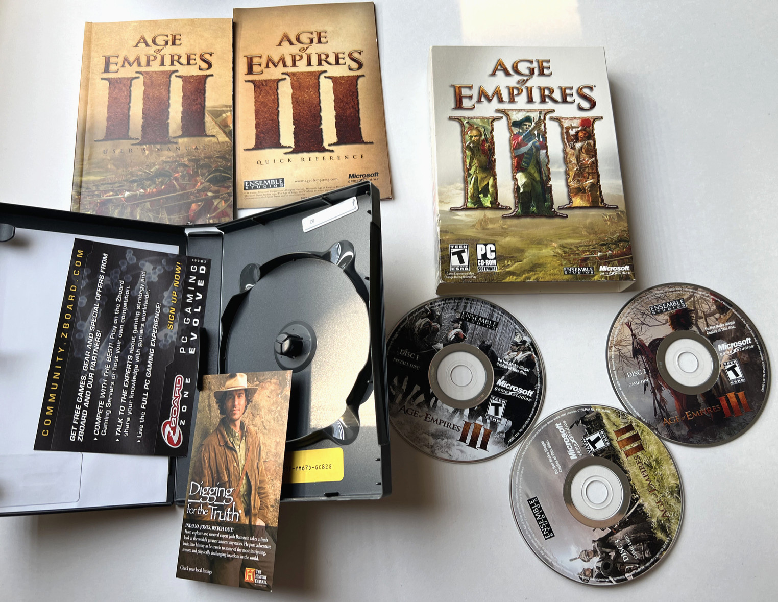 Age of Empires 3 III PC Game Complete with/Manual, Inserts, Nice and Clean