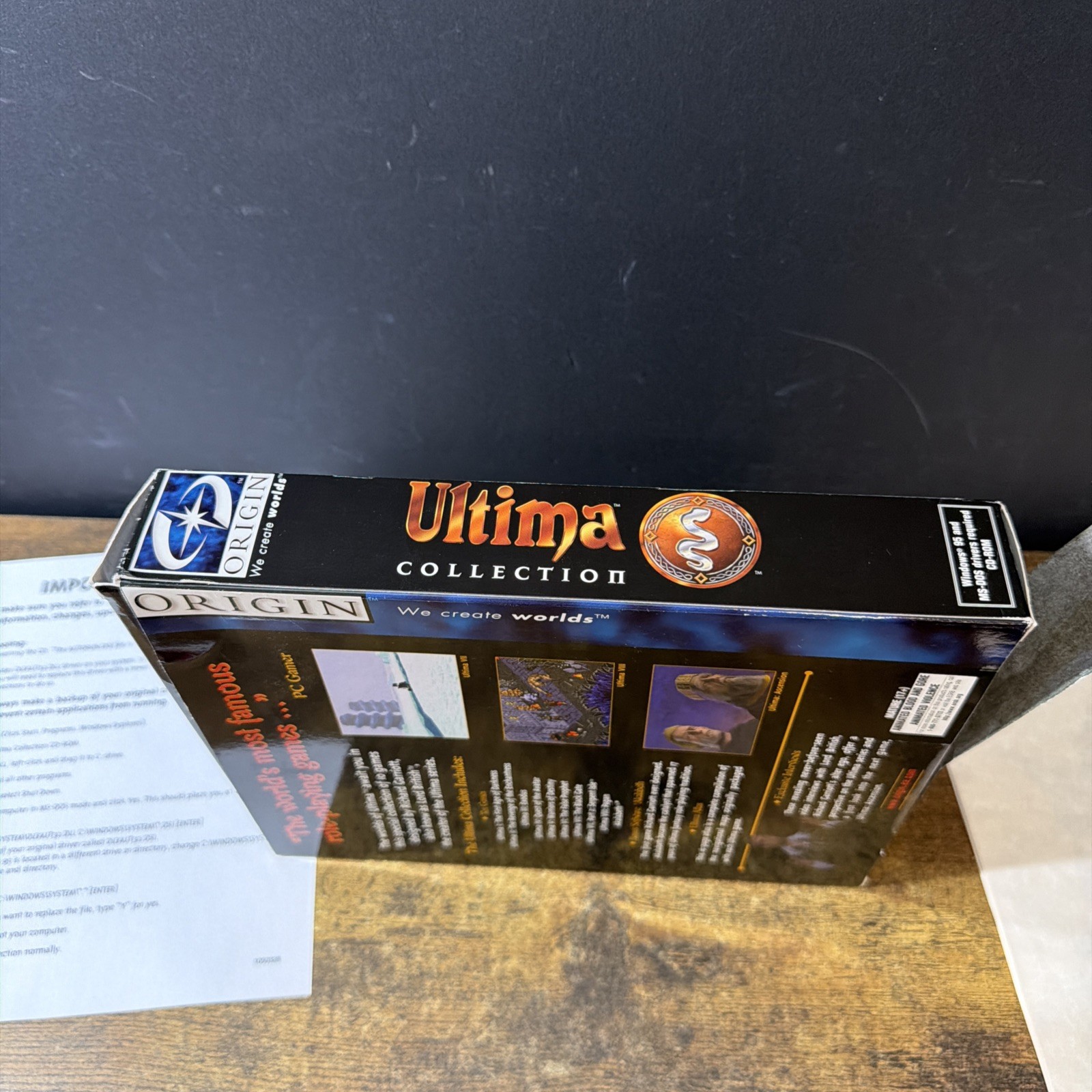 Ultima Collection Big Box CD-ROM 10 Game Classic PC 1998 ORIGIN Box Inserts Only