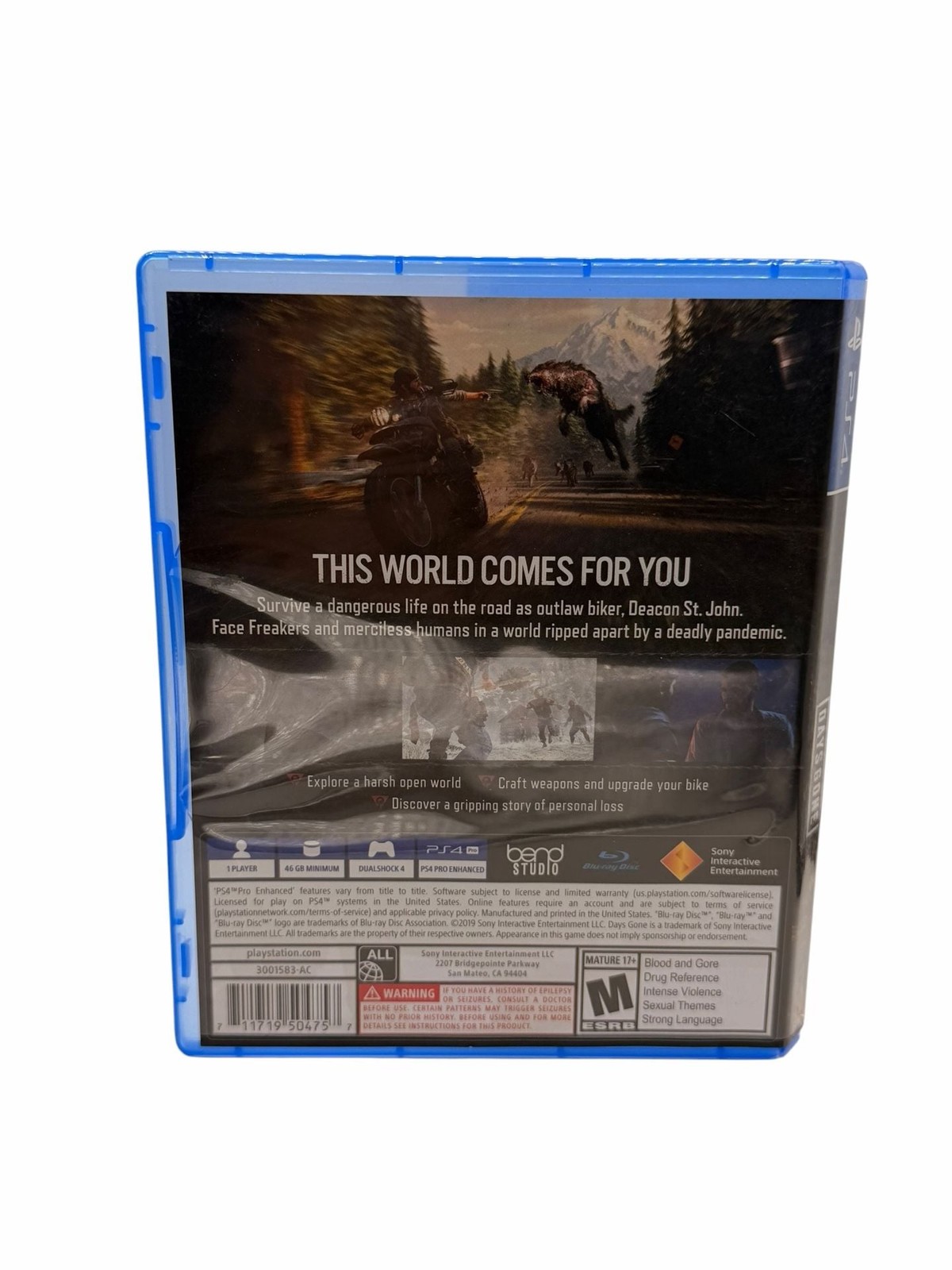 Days Gone PlayStation 4 Video Game