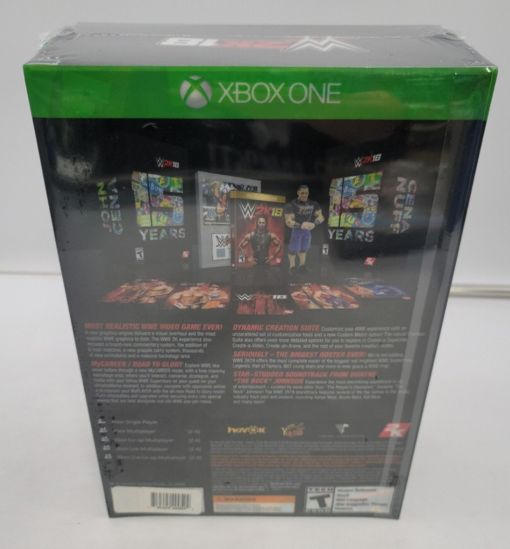 WWE 2K18 Cena (Nuff) Collectors Edition (Microsoft Xbox One, 2017) BRAND NEW