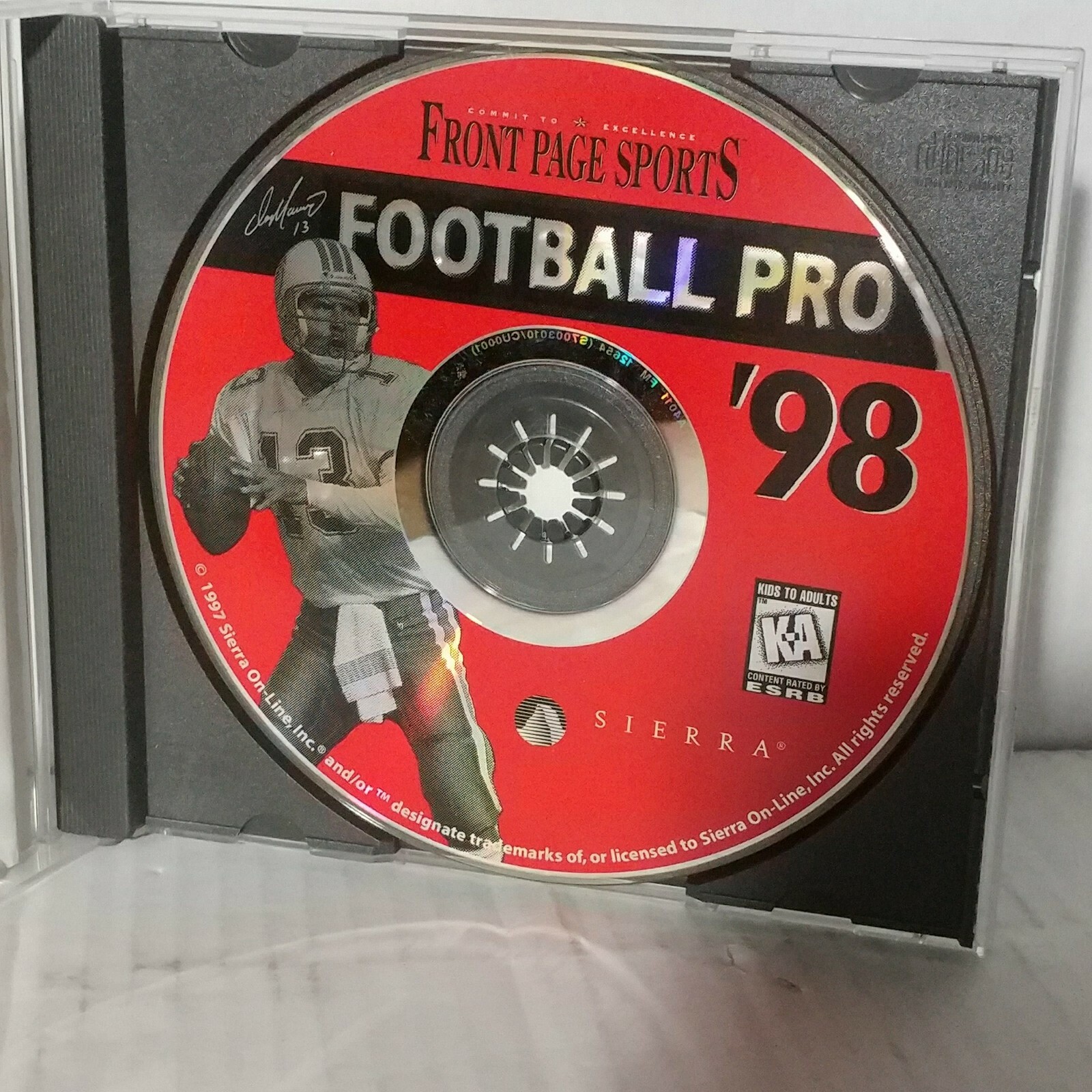 FrontPage Sports-Football Pro 98-Sierra Games-PC CD Rom-Dan Marino