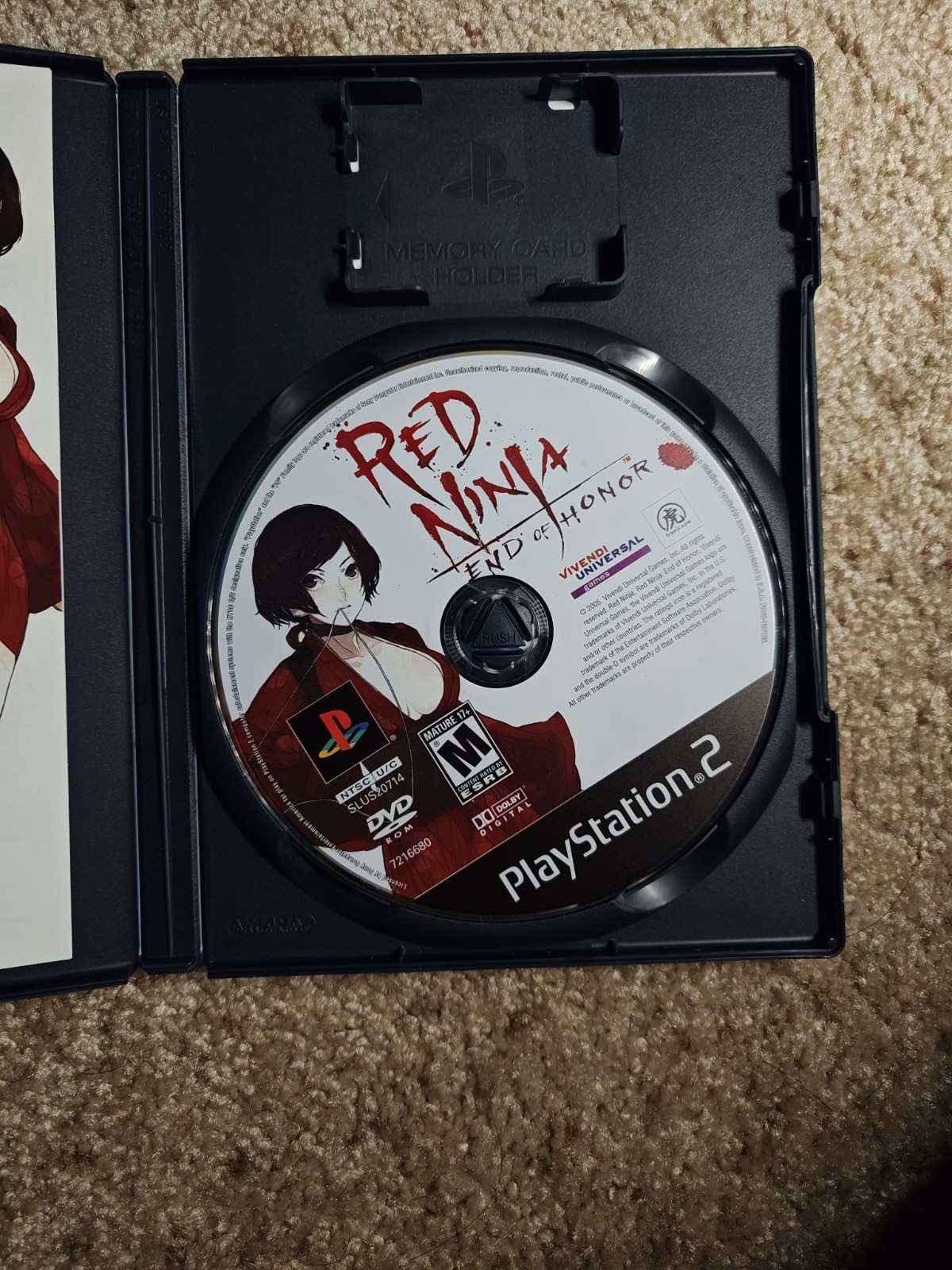Red Ninja: End of Honor (Sony PlayStation 2, 2005) Complete PS2
