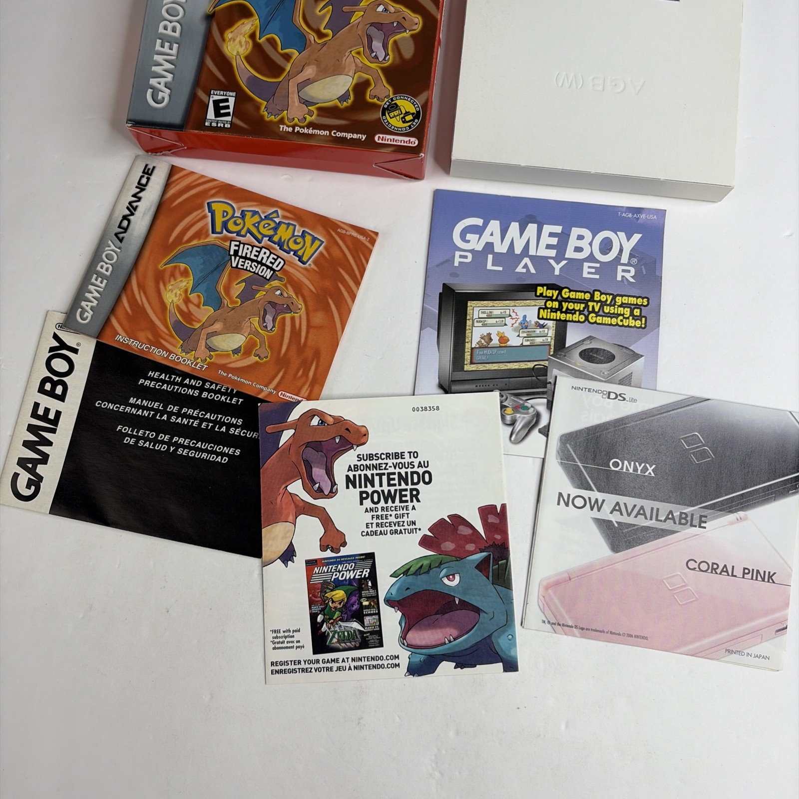 NICE! Pokemon FireRed GameBoy Advance Authentic GBA Complete In Box CIB