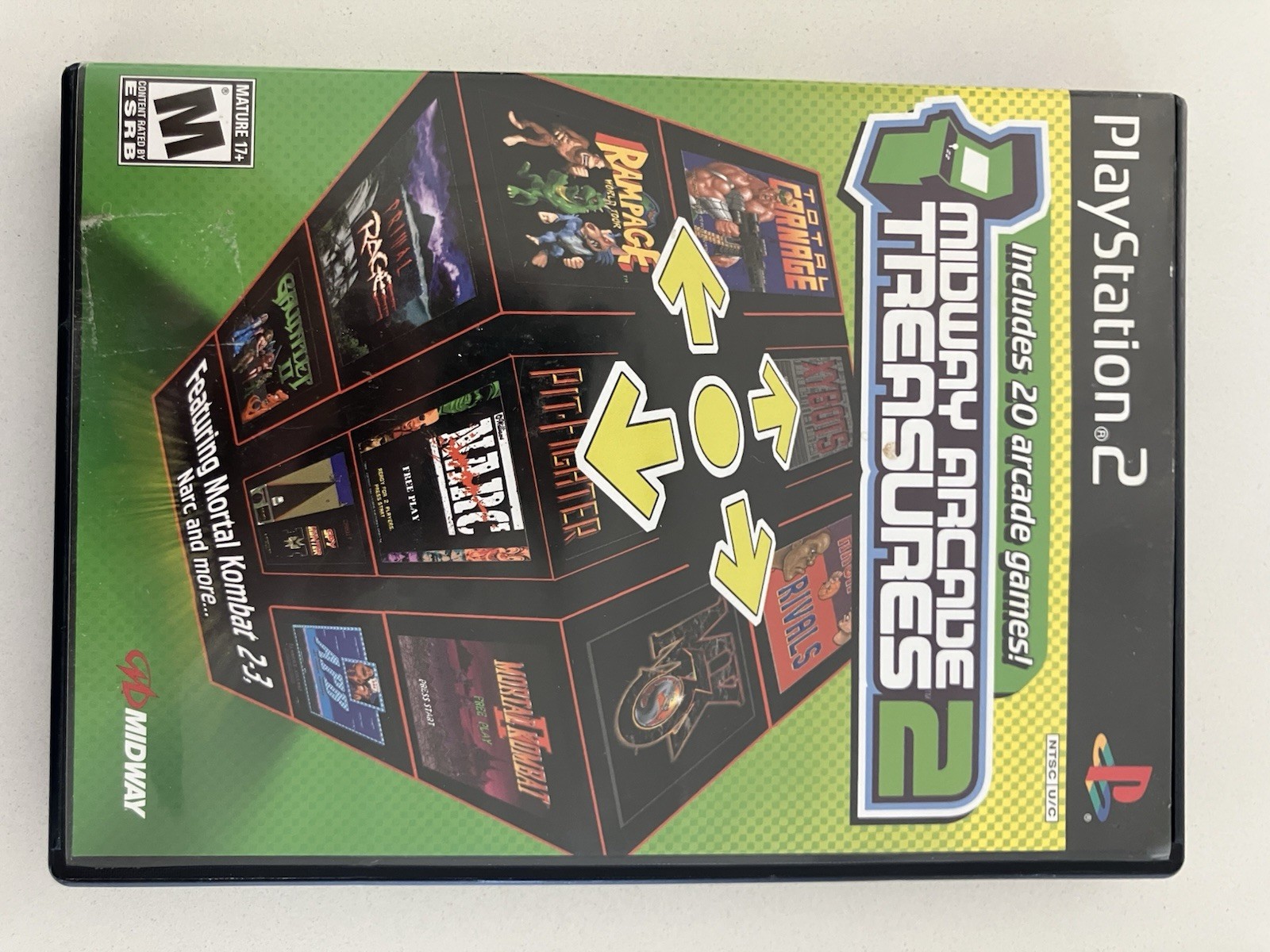 Midway Arcade Treasures 2 CIB-(Sony PlayStation 2, 2004)