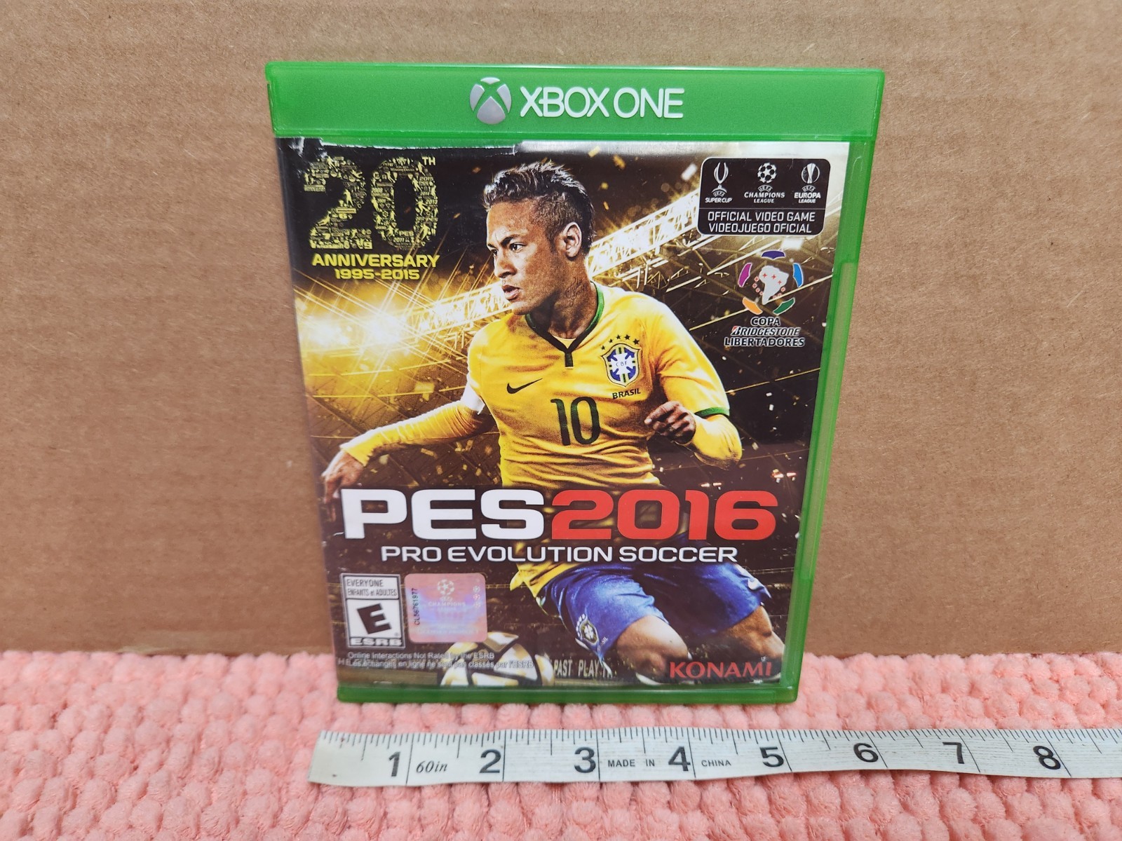 Microsoft XBOX One “Pro Evolution Soccer 2016” Video Game Neymar Cover