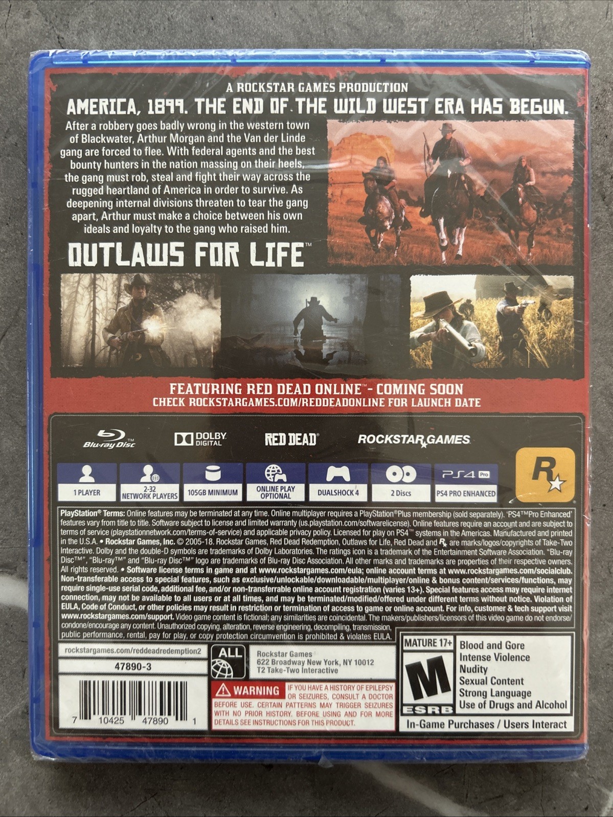 Red Dead Redemption 2 | Brand New/Sealed | Sony PlayStation 4 | Fast shipping!