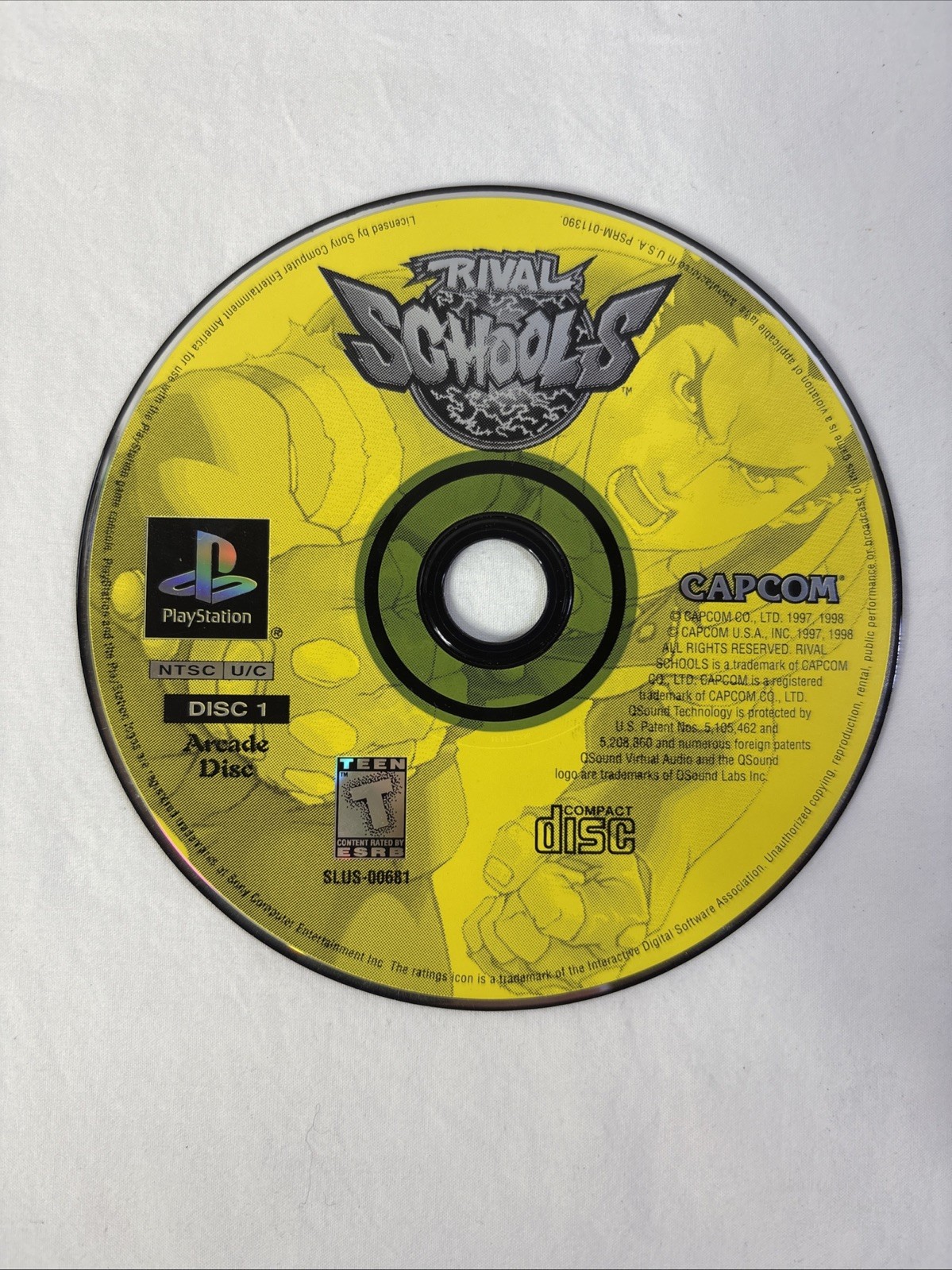 Rival Schools (Sony PlayStation 1, 1998) Disc 1 only