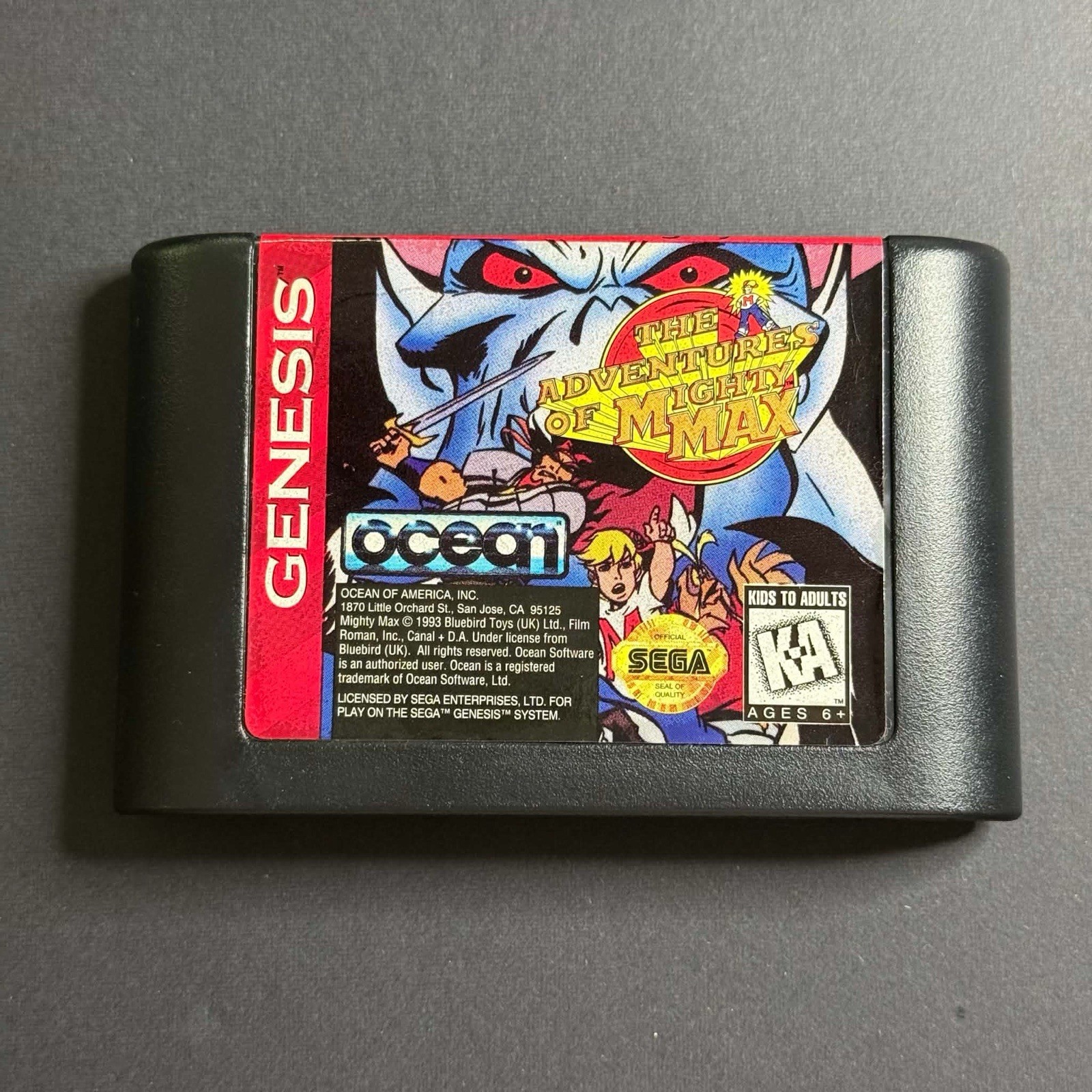 Ocean Mighty Max Action & Adventure (Sega Genesis, 1993) CIB Complete