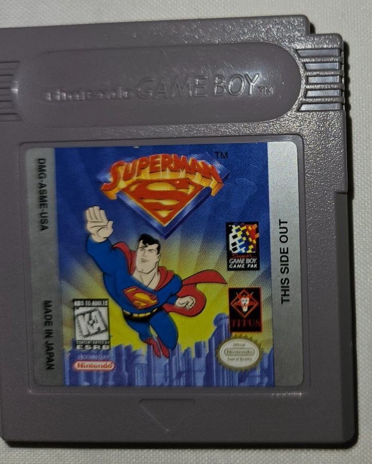 Superman Cartridge Only Authentic Nintendo Game Boy DMG-ASME-USA 1997 Titus