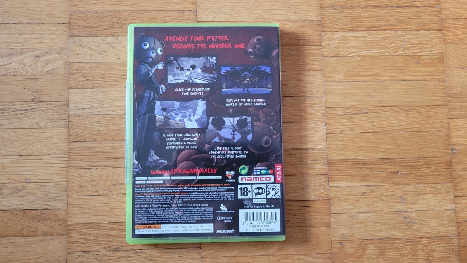 Afro Samurai (Microsoft Xbox 360, 2009) PAL