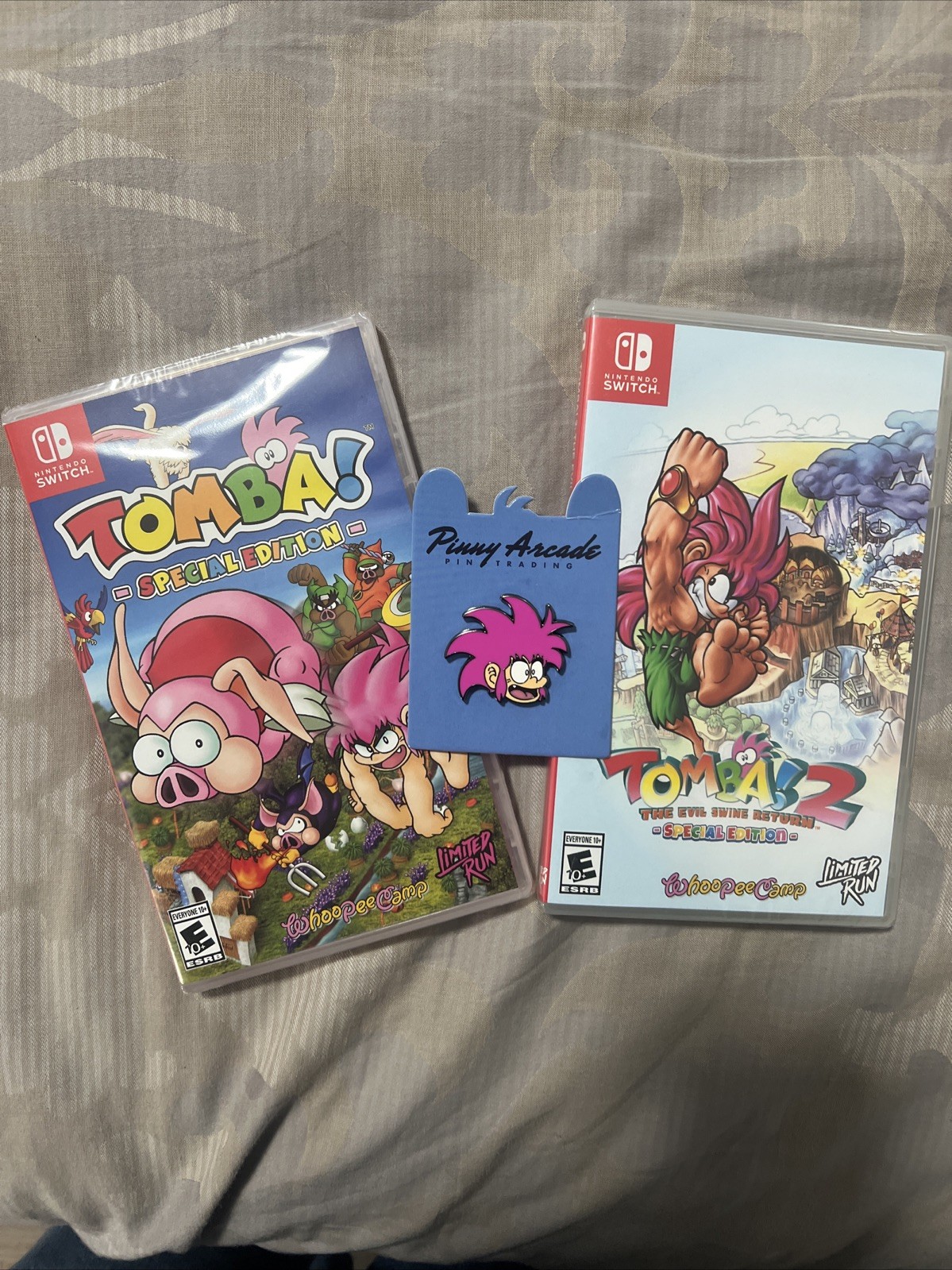 Tomba! + Tomba! 2 + Tomba Pin! Limited Run Switch Super Combo – Factory Sealed!