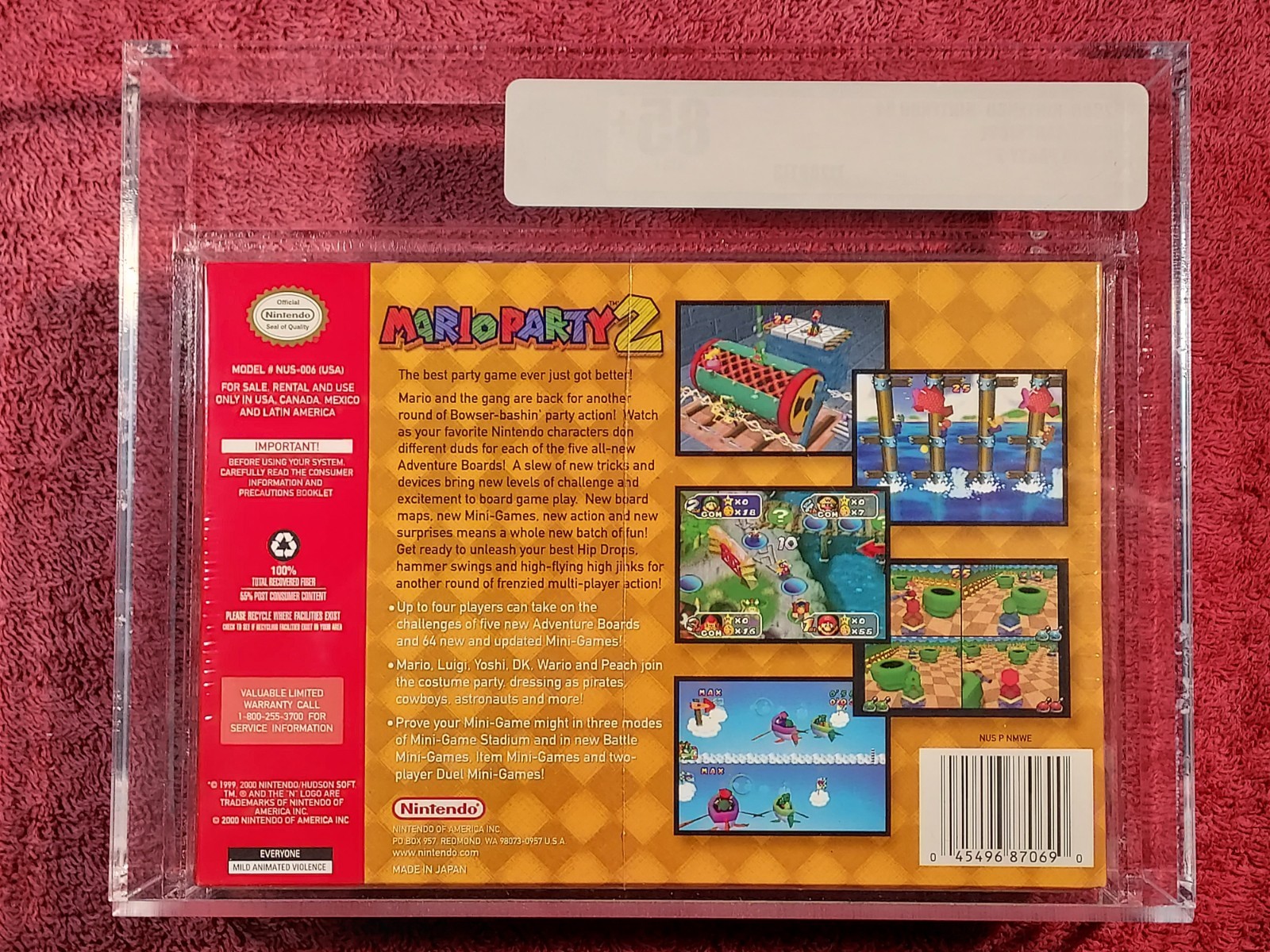 Mario Party 2 (Nintendo 64, 2000) Factory Sealed – Graded VGA 85+ NM