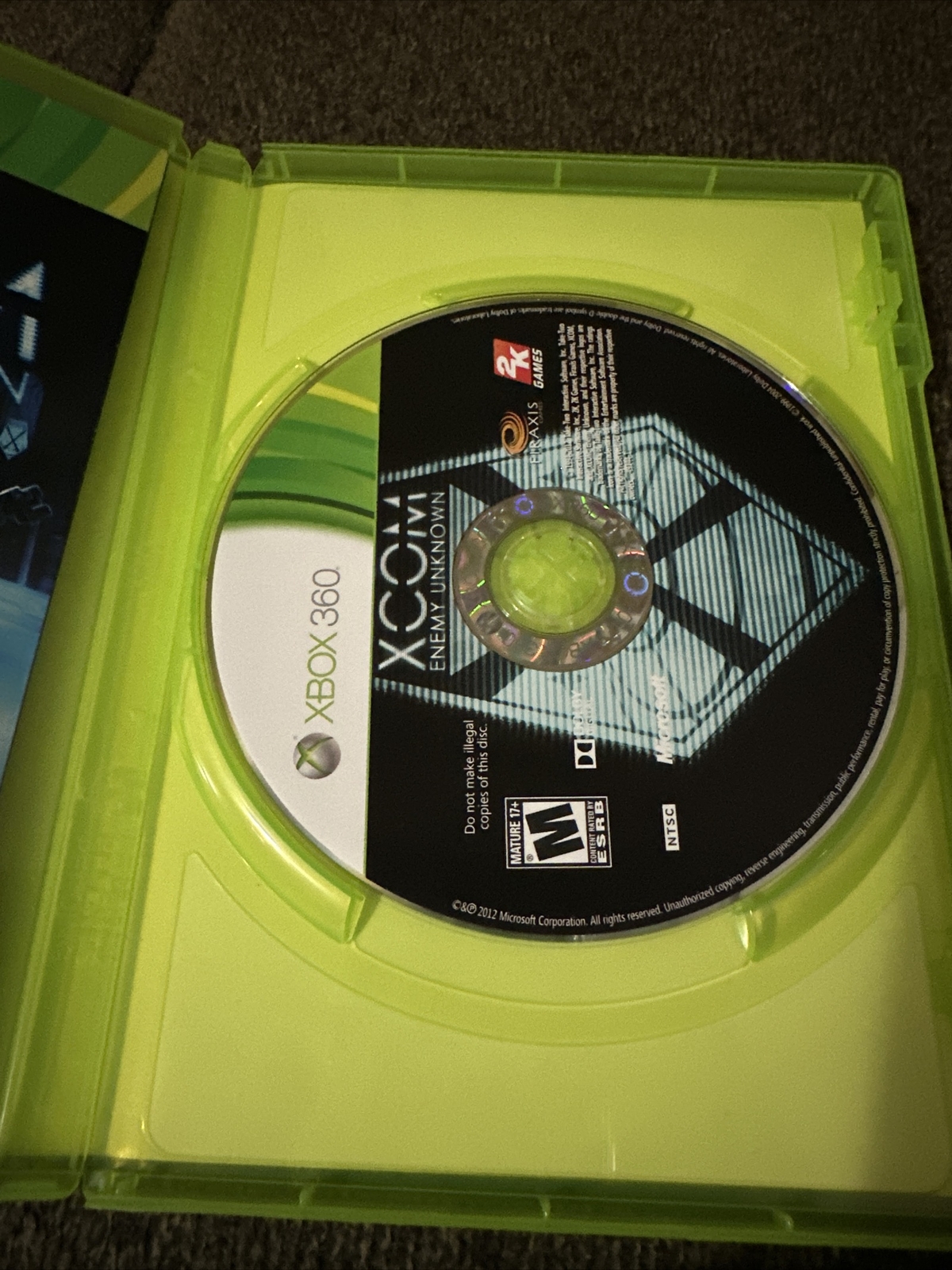 XCOM: Enemy Unknown (Microsoft Xbox 360, 2012) Complete W/ Manual