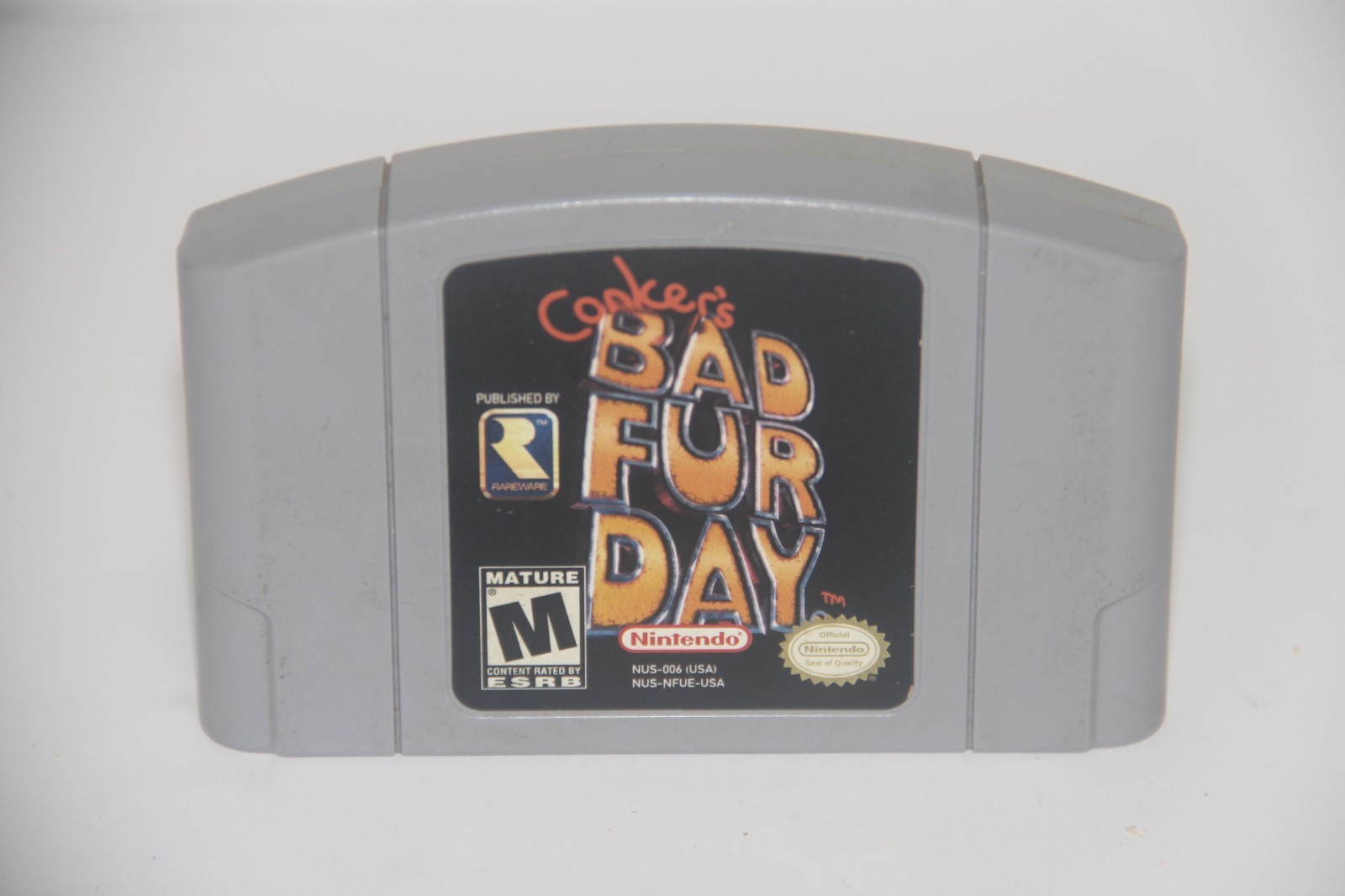 Conkers Bad Fur Day N64 AUTHENTIC TESTED SAVES Rare Nintendo 64