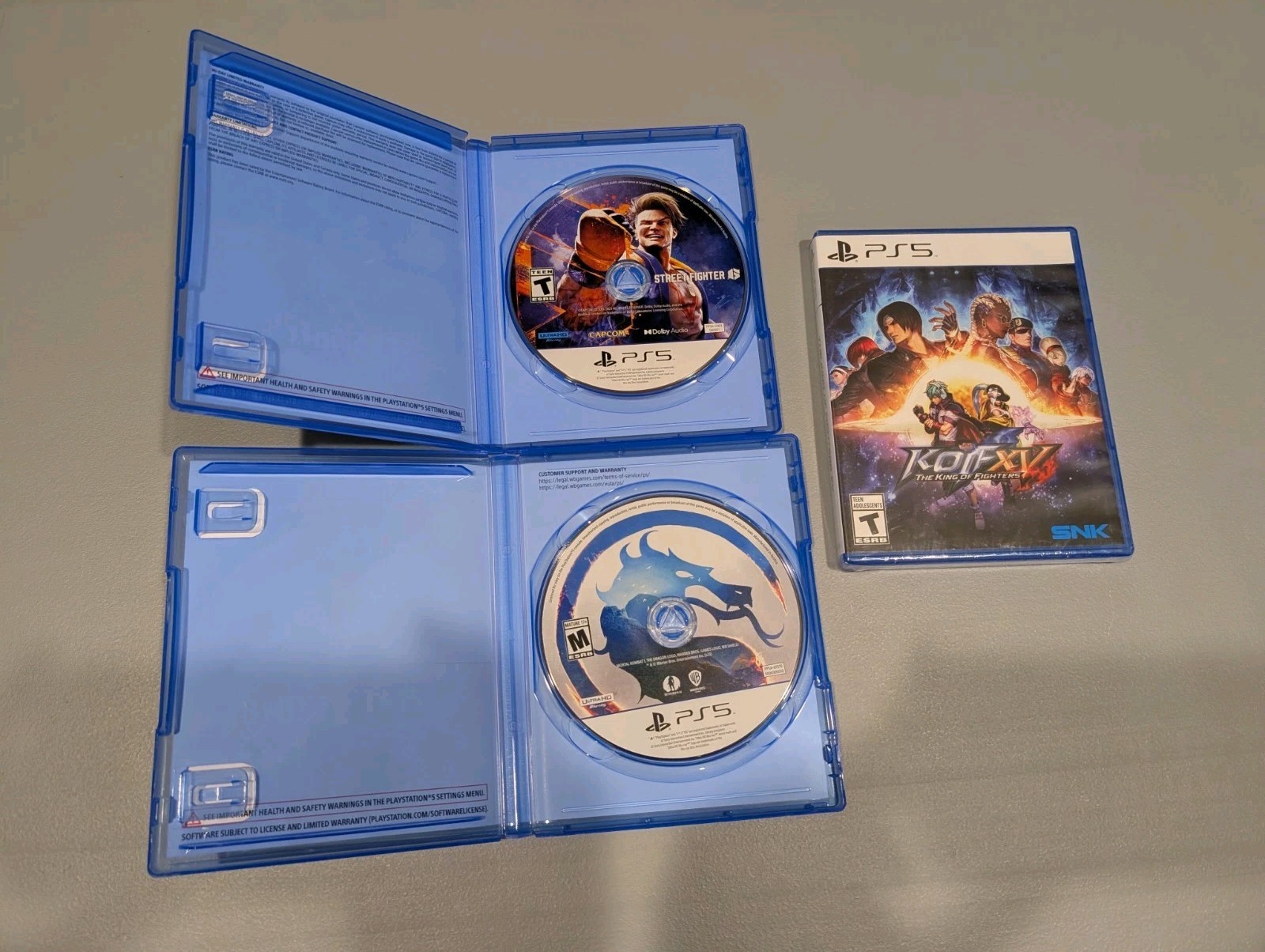 Street Fighter 6, Mortal Kombat 1, King of Fighters XV (PlayStation 5 PS5)