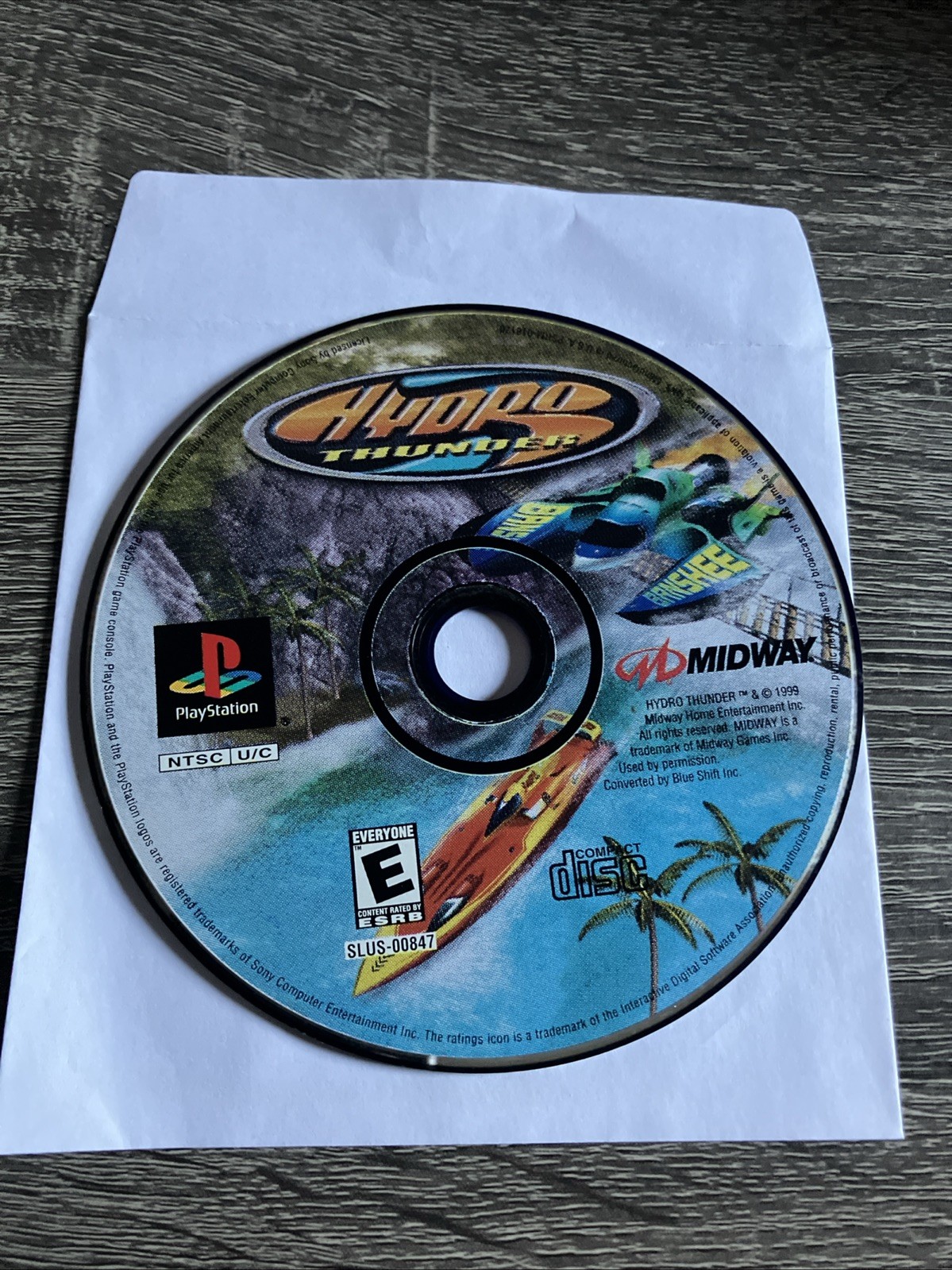 Hydro Thunder (Sony PS1, 2000) – DISC ONLY – Untested