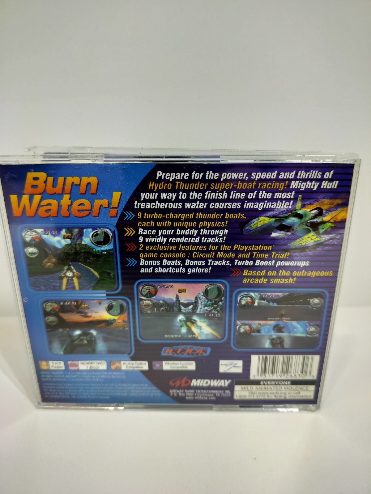 Hydro Thunder (Sony PlayStation 1, 2000) PS1 CIB tested see vid/ see description