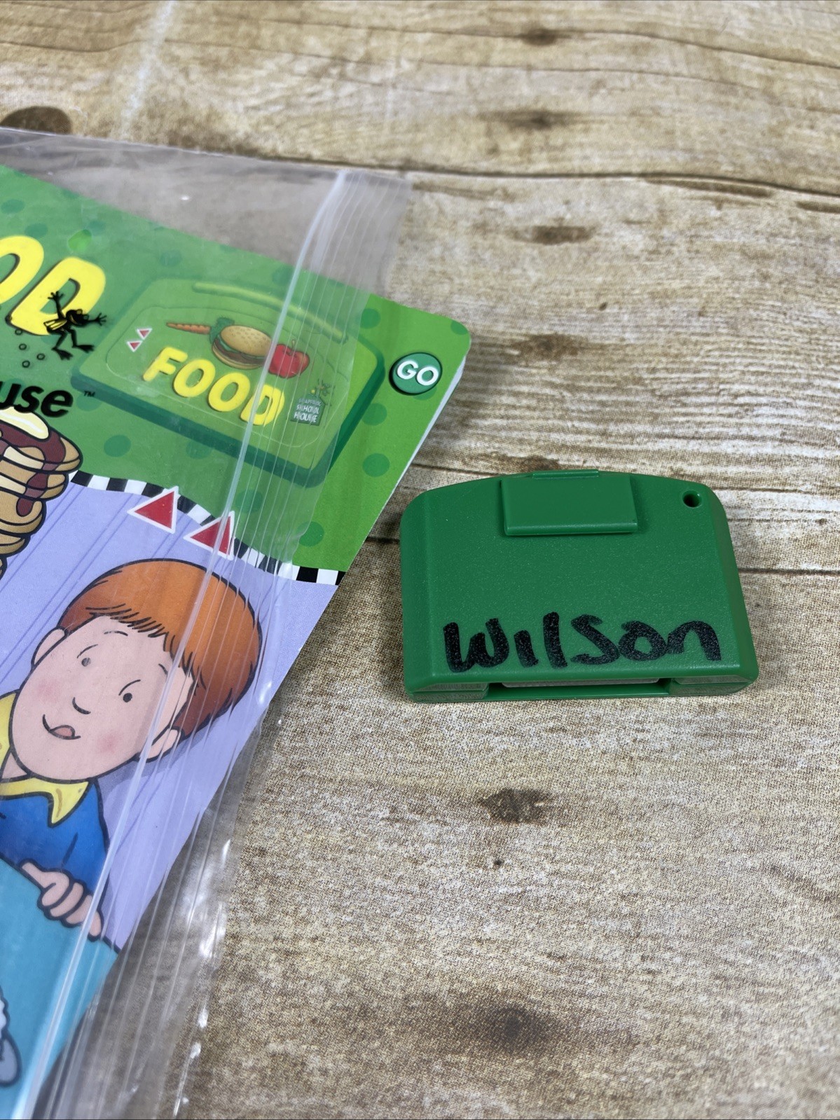 Leapfrog Schoolhouse LeapPad Book & Cartridge Food Language First Green Book