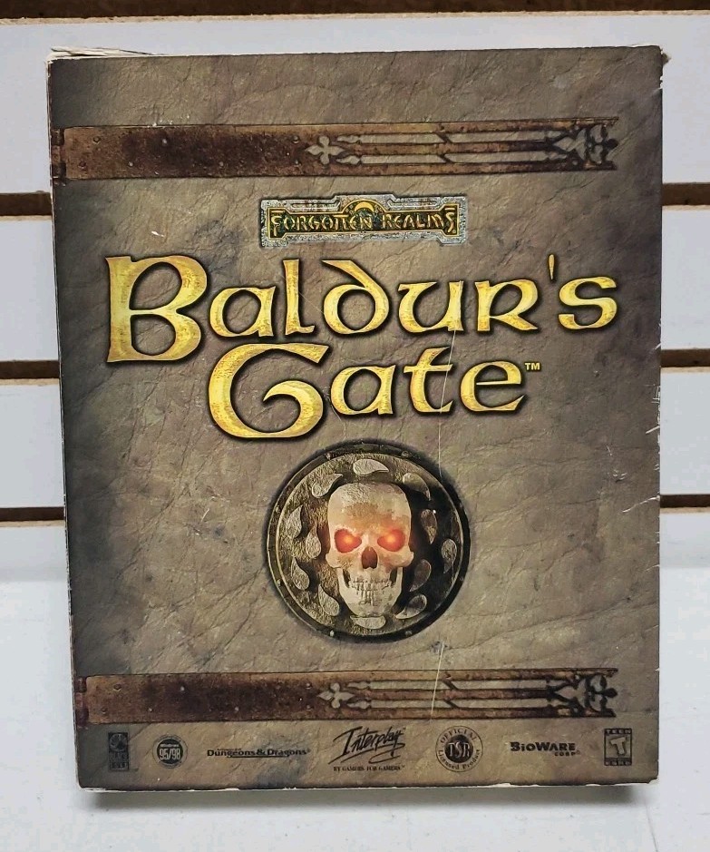 Baldur’s Gate (1998, PC Big Box) Discs, Manual, Map + Tales of Sword Coast Game