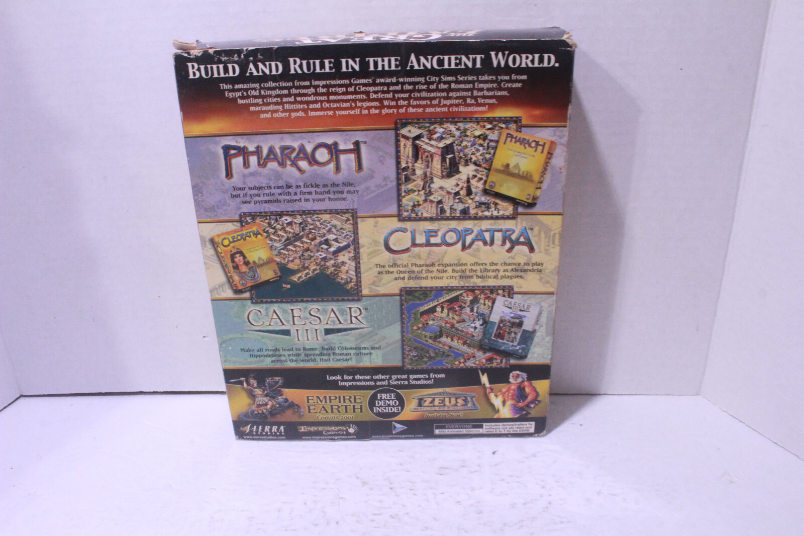 Great Empires Collection (PC, 2000, 4-Disc) Sierra / CD-Rom Big Box + Bonus Demo