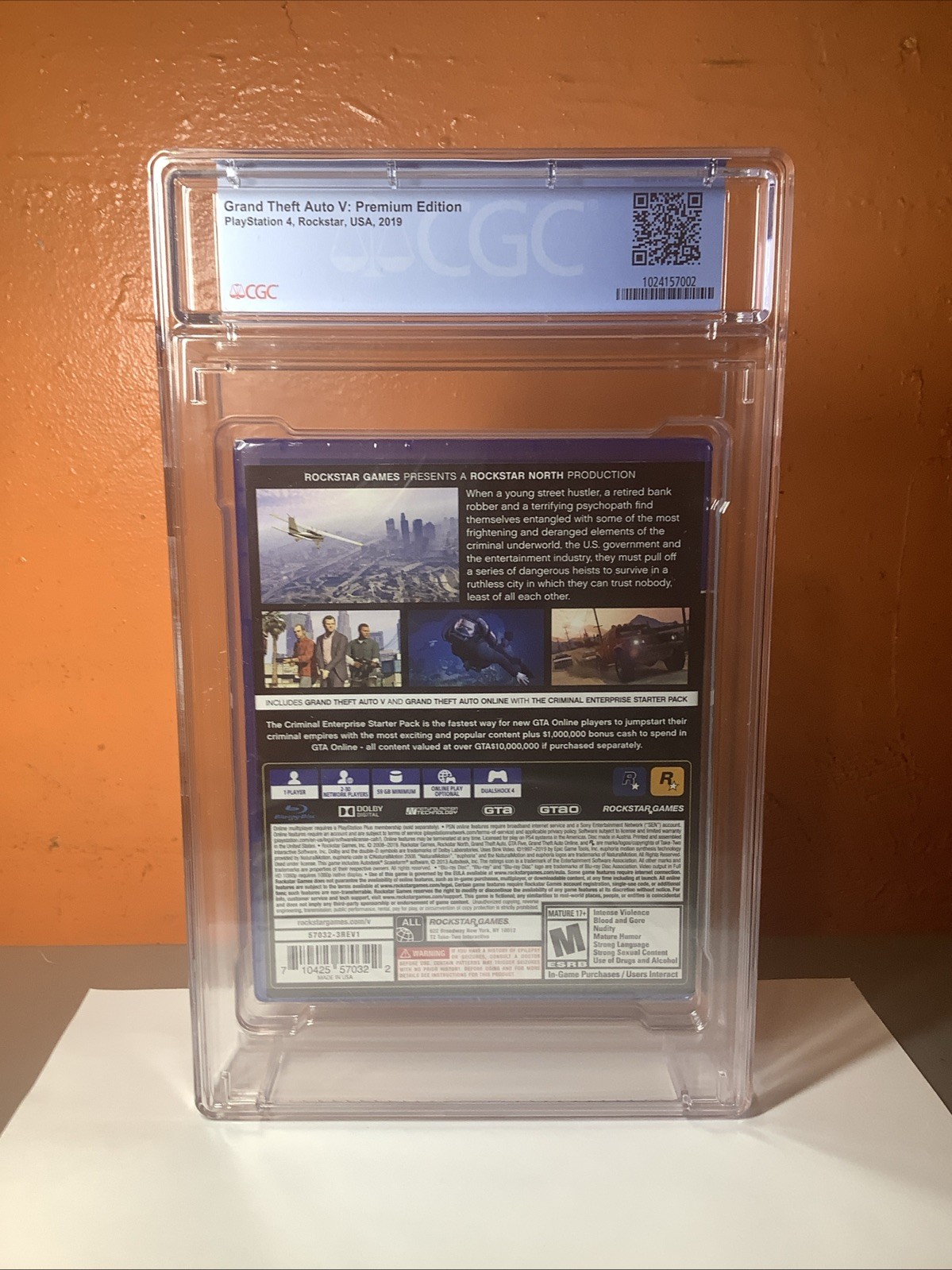 Grand Theft Auto V: Premium Edition PS4 SEALED NEW CGC GRADED 9.8 A++