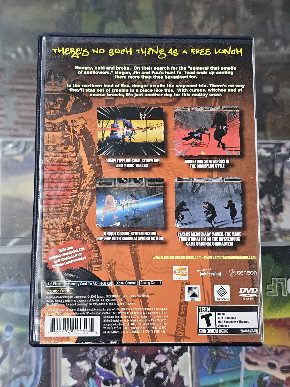 Samurai Champloo: Sidetracked (PlayStation 2 PS2, 2006) Game Disc w/Case TESTED