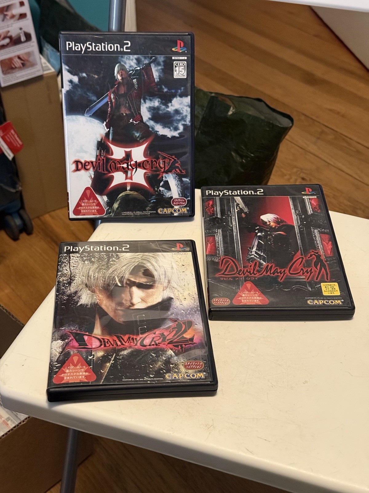 Play Station2 Games Devil May Cry Lot Of 3 Games , Japan Version