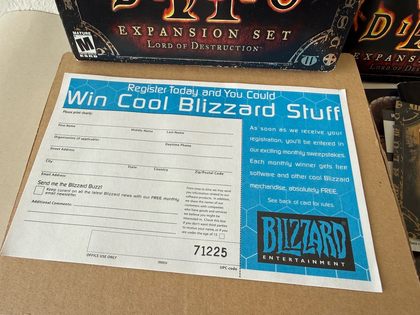 Diablo II: Lord of Destruction Expansion Set Big Box PC 2001 Blizzard No Disc