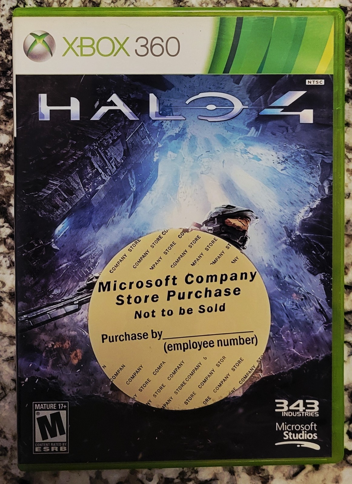 Halo 4 Xbox 360,Microsoft Company Store Purchase, NOT TO BE SOLD! FAST SHIPPING