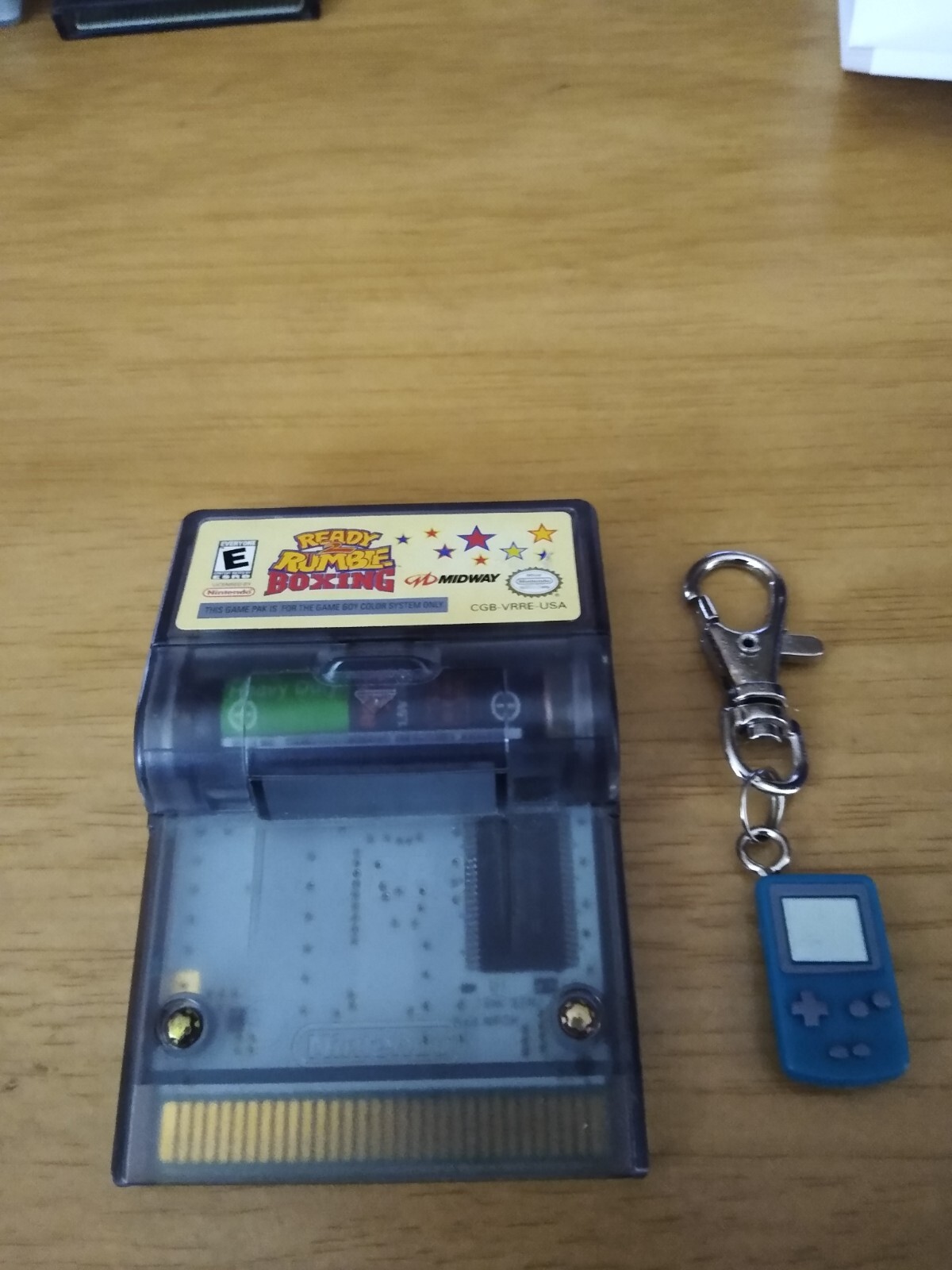 Ready 2 Rumble Boxing Cart & Keychain Cleaned & Tested