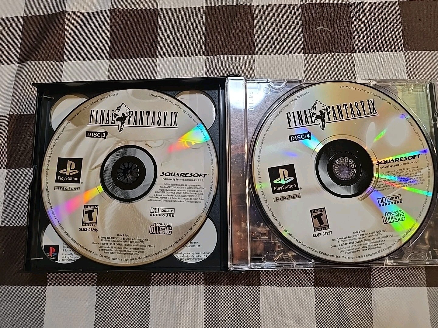 Final Fantasy IX 9 Sony PlayStation 1 Black Label Complete Tested Manual