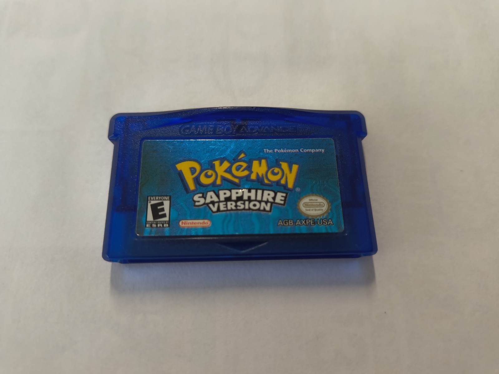NINTENDO GAMEBOY ADVANCE POKEMON SAPPHIRE VERSION CARTRIDGE GBA AUTHENTIC WORKS